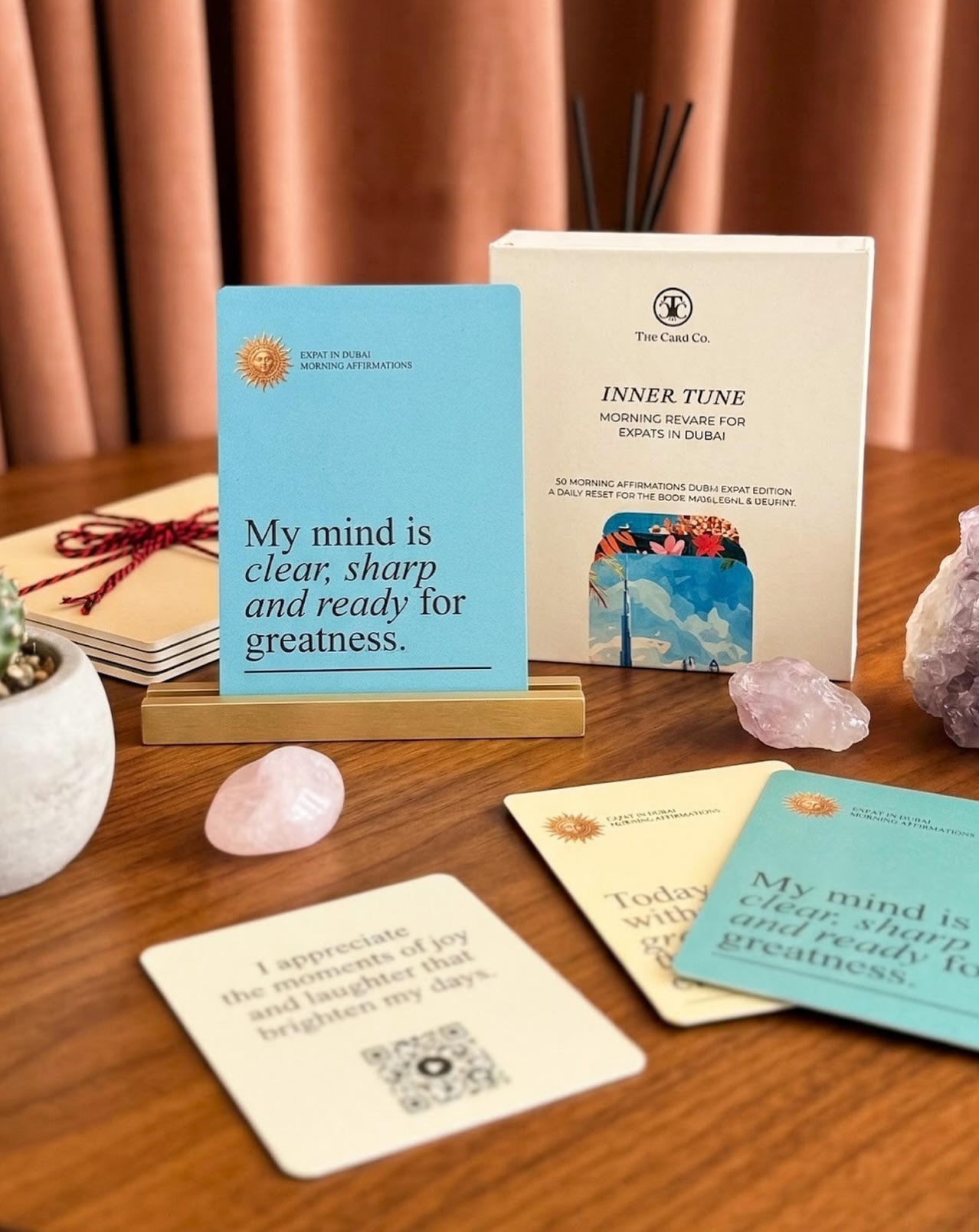 Let your thoughts lead your energy, and your energy shape your outcomes. A few quiet moments each morning can shift everything.
Start with the right words, and watch how everything aligns.
Visit our shop in DIFC to discover your daily affirmations - Level B1, Marble Walk Gate Building.
#TheCardCo #SupportLocal #MadeinDubai #DIFC #Gifting
