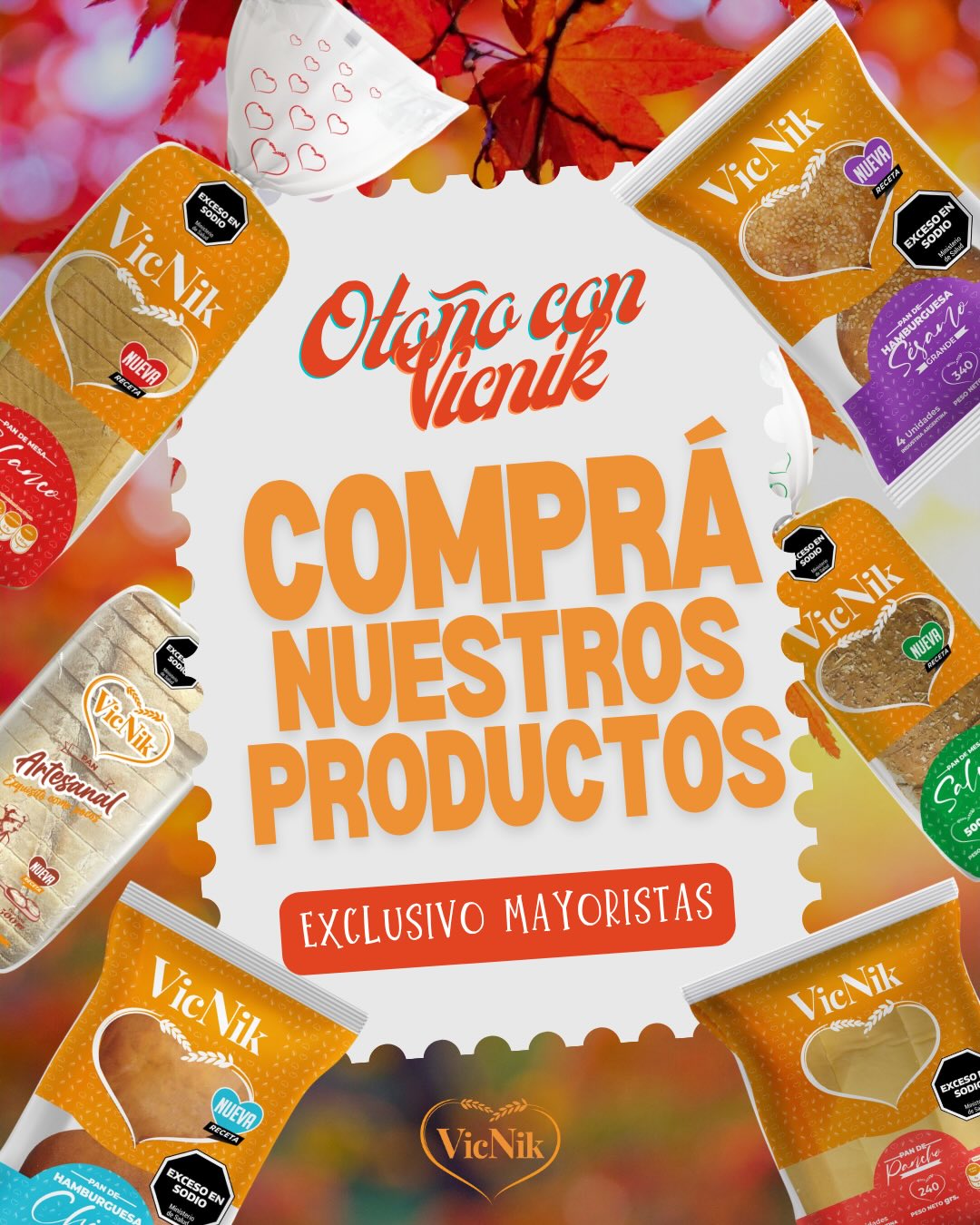 OTOÑO CON VICNIK ☀️⛱️🍞
¿Sos mayorista y te interesa comprar VICNIK? 🔥
🥖 ¡Esta es tu oportunidad para llevar los panificados más elegidos a tu negocio! ✨
👉 Es muy simple:
Dejanos por MD.
Tu nombre y teléfono de contacto.
📞 Un asesor comercial de Vicnik se comunicará con vos para contarte todo lo que necesitás saber y empezar a trabajar juntos.
💥 No te quedes afuera. ¡Sumá calidad y sabor a tu negocio con Vicnik!
#Vicnik #Panificados #Mayoristas
#Panificadora #Mayoristas