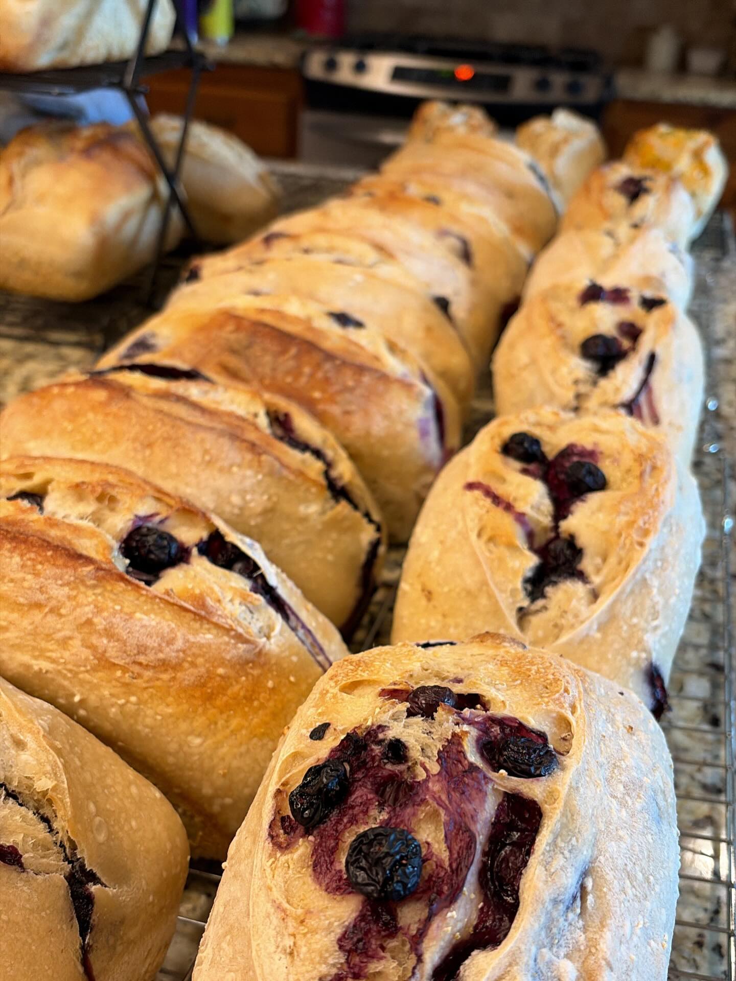 OBSESSED with the blueberry/lemon zest sourdough loaves! 😍🫐🍋 Grab yours TOMORROW before they sell out - I’ll be at the St. Gabriel Firefly Market from 4-8pm with ALL FOUR of my flavored signature sourdough loaves!
More info on my website, linked in bio. 🤍
🐝 Place a pickup order on my website:
Thecozybeebakery.com