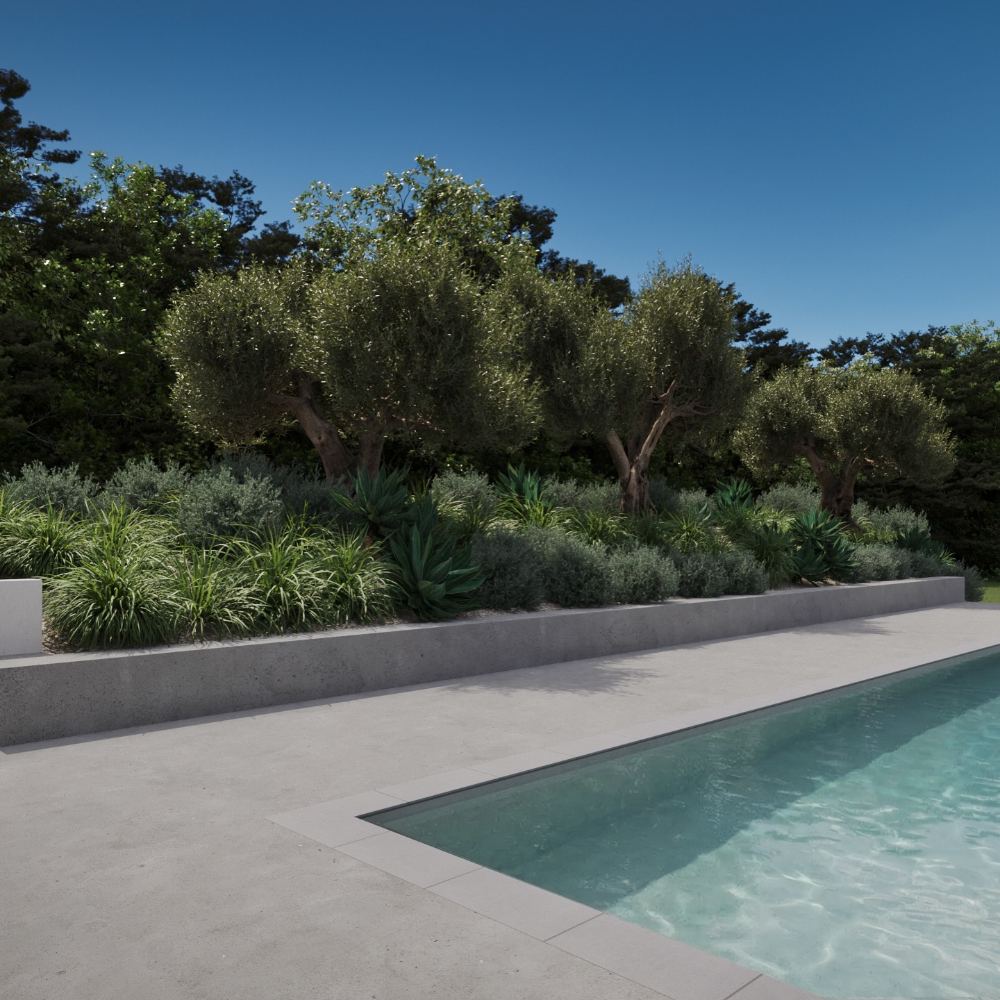 A seat wall to hang by the pool, a custom stone fireplace for slow evenings, and a little Moroccan-inspired moment at the back door to give the property identity. Clean, layered plantings tie it all together to create a space that feels relaxed, warm, and easy to live in.
#landscapedesign #backyarddesign #outdoorliving #mediterraneanstyle #luxurylandscape