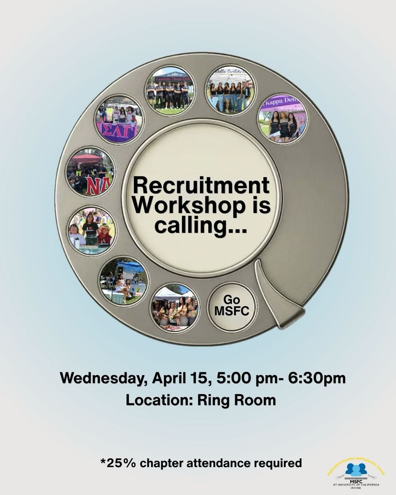 Recruitment workshop is calling!! Join us on Wednesday, April 15th to learn more about recruitment strategies! Register on zotspot (link in bio)