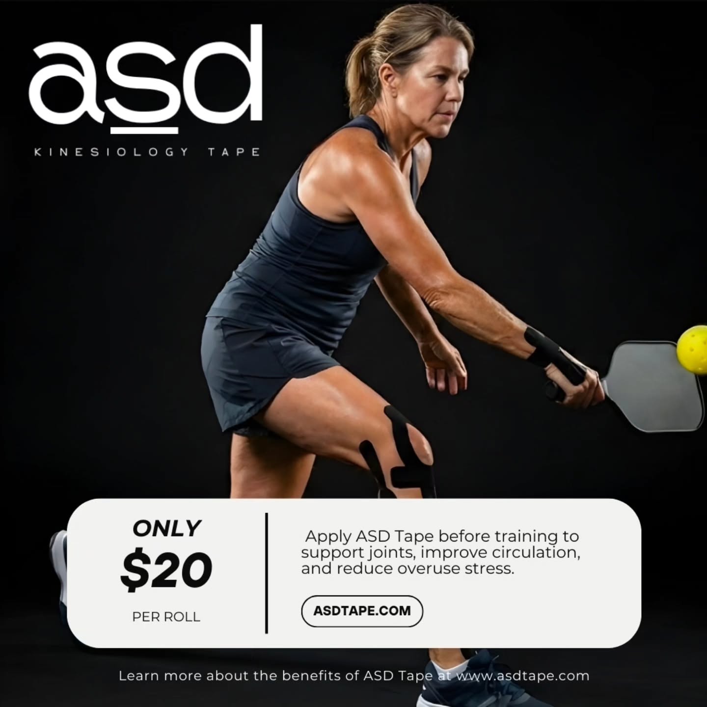 Apply ASD Tape before training to support joints, improve circulation and reduce overuse stress.
Prevention Is The Foundation Of Wellness💎💎💎
Order yours TODAY‼️ www.asdtape.com 🛒