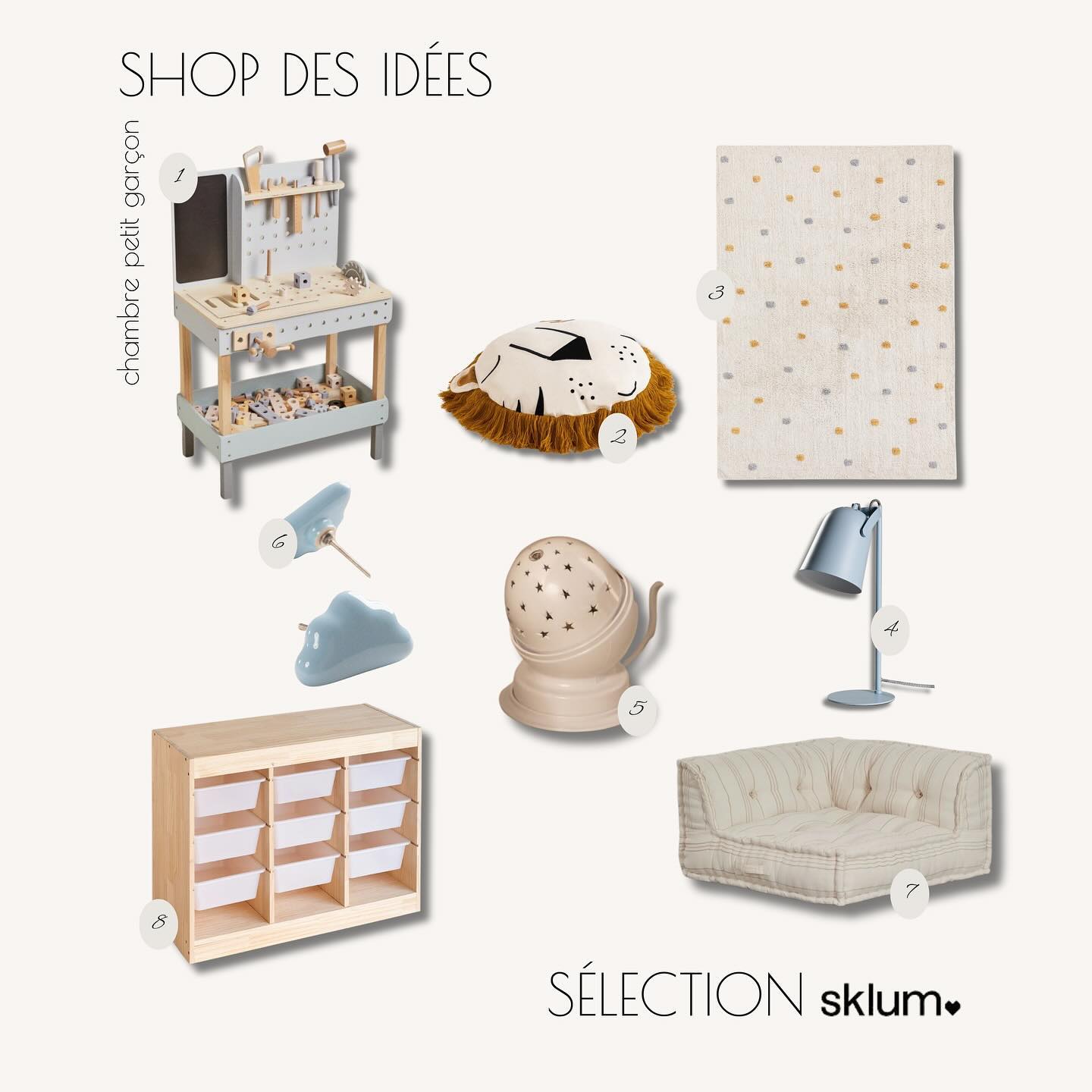 SÉLECTION
• Imprimés délicats, palette de couleurs douces, touches de teintes vives, matières naturelles et bois : voici les ingrédients parfaits pour créer une chambre refuge et accueillante pour un petit garçon.
• Les tons neutres et pastel, combinés à des formes douces et arrondies, créent un environnement apaisant et rassurant, tout en intégrant des éléments ludiques adaptés à l’univers enfantin.
• À travers la décoration et l’aménagement, l’enfant pourra s’amuser et créer les histoires de sa jeunesse. Entre rêves, rires, découverte et aventures ; cette sélection reprend les codes d’une enfance douce et inconsciente favorisant à la fois le jeu et le rangement.
• Grâce à ma collaboration avec le site SKLUM, de nombreux avantages vont nous permettre de concrétiser vos projets, tout en respectant votre budget. Réductions, conseils et devis personnalisés, financement flexible… Façonner vos ambiances et écrivez votre histoire.
💌 Contactez moi : via mon site internet www.norar-designinterieur.fr dans la rubrique « contact » ou par mail noraryckaertarchitecte@gmail.com 💌 #deco #selection #mobilier #child #interiordesign