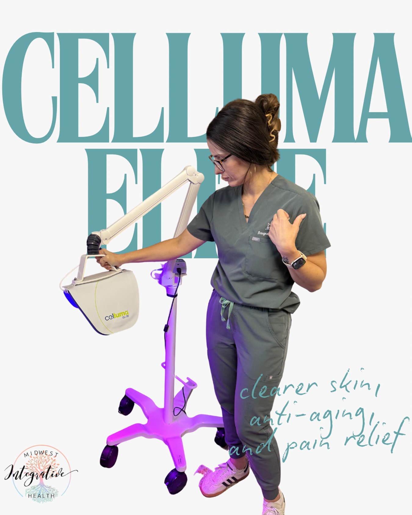 Glow smarter, not harder!
Meet the Celluma ELITE — your all-in-one solution for clearer skin, anti-aging, and pain relief. Using advanced LED light therapy, it works beneath the surface to boost collagen, calm breakouts, and leave your skin looking radiant and refreshed.
✨ Targets acne + inflammation
✨ Smooths fine lines & wrinkles
✨ Promotes healing from within
Relax, recharge, and let your skin do the rest!
Book your session today and experience the glow-up you deserve.
💻Book here —> https://www.midwest-integrative.com
📞 Give us a call —> 309-837-0342
💳 CareCredit —> https://www.carecredit.com/go/553JSV