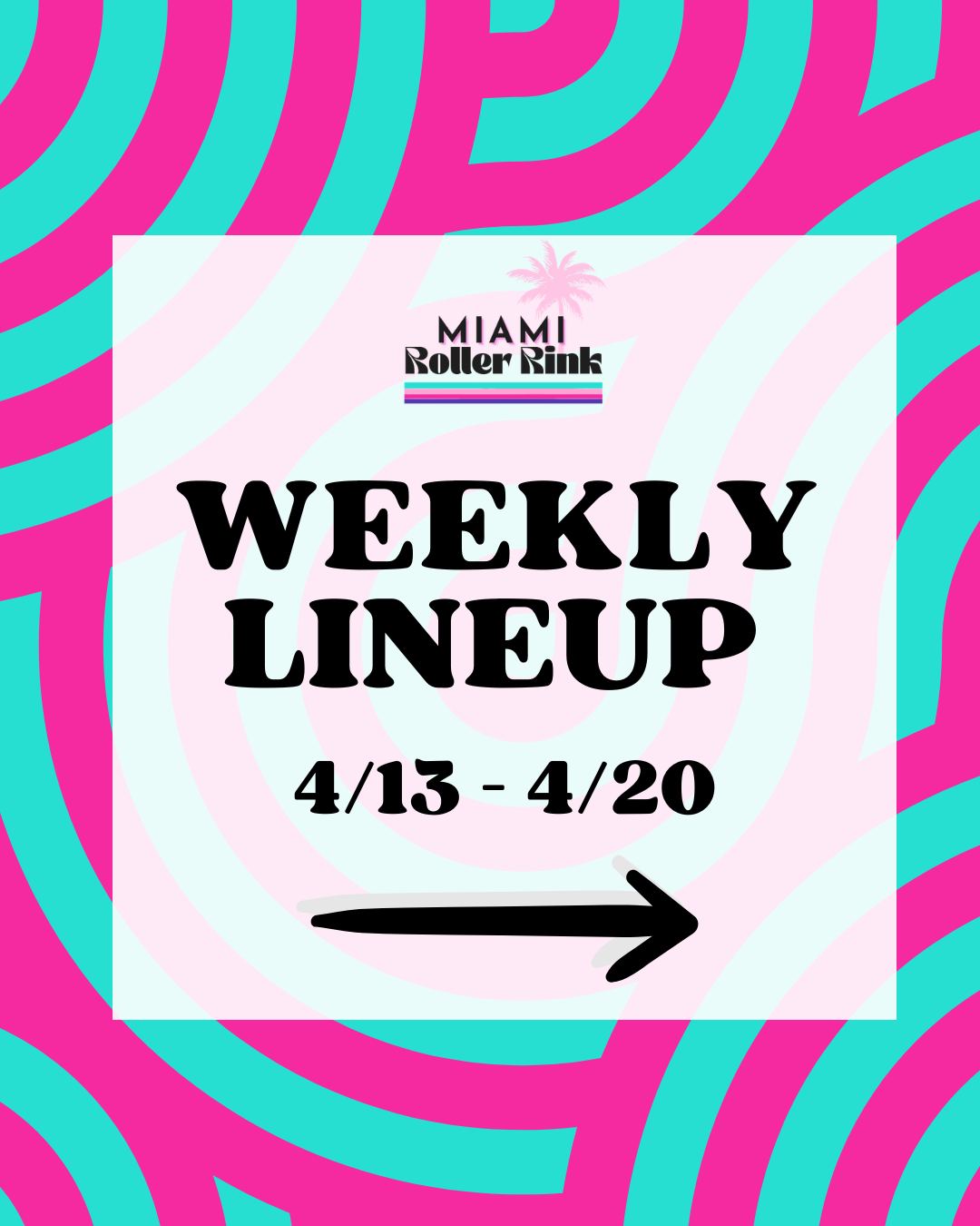 This week at Miami Roller Rink 🔥 (4/13 - 4/20)
➡️ Monday 4/13
Learn to Skate (Kids 6PM – 7PM | Adults 7PM – 8PM)
Hot Wheels Anniversary Adult Shuffle Night (16+) 8PM – 11PM 🛼
➡️ Tuesday 4/14
Speed Skating Classes (Kids 6PM – 7PM | Teens & Adults 7PM – 8PM)
➡️ Wednesday 4/15
Homeschool STEM & PE Skate 1PM – 4PM ✏️
Learn to Skate (All Ages) 6PM – 7PM
RocsWorld "Silent Headphone" Skate Class 7PM – 8:30PM
Silent Headphone Skate Night (16+) 8PM – 11PM 🎧
➡️ Thursday 4/16
Call to book field trips or private events!
➡️ Friday 4/17
Daytime Session 4:30PM – 7:30PM
Night Session 8PM – 11PM
➡️ Saturday 4/18
Learn to Skate (All Ages) 9AM – 10AM
Daytime Session 10AM – 7:30PM
Era's Skate – 2000's Night (16+) 8PM – 11PM
➡️ Sunday 4/19
Daytime Session 12PM – 5PM
Super Mario Family Skate 5PM – 7:30PM
Buy One Admission, Get One Free 🍄
➡️ Monday 4/20
Learn to Skate (Kids 6PM – 7PM | Adults 7PM – 8PM)
Freestyle Music Mondays (16+) 8PM – 11PM
📍 12265 SW 112th St, Miami, FL 33186 | (305) 702-0285
#MiamiRollerRink #MiamiEvents #ThingstodoinMiami #RollerSkating #MiamiSkate #HotWheelsAnniversary #SilentDisco #SuperMarioFamilySkate