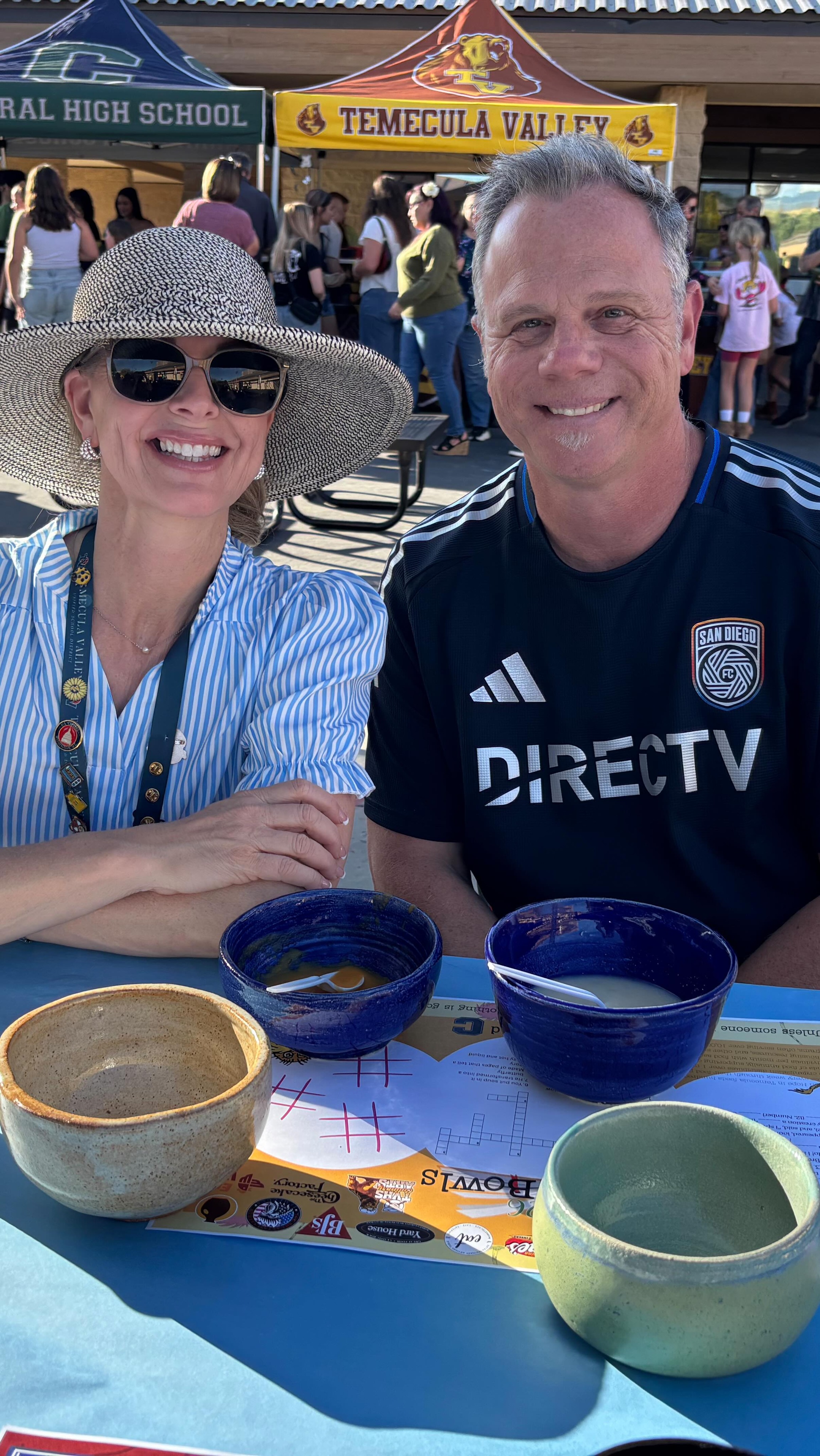 Empty Bowls at TVHS in collaboration with Mission Hope didn't disappoint! ✨
Thank you to the students for showcasing your unique ceramic creations and to the culinary crew for serving up those yummy cooked soups! 🥣
The talented musicians, volunteers and community all enjoyed something special while supporting a great cause on Friday night! 🙌🏻
#temecula
#tvusd
#emptybowls
#trusteelife
#tvhs