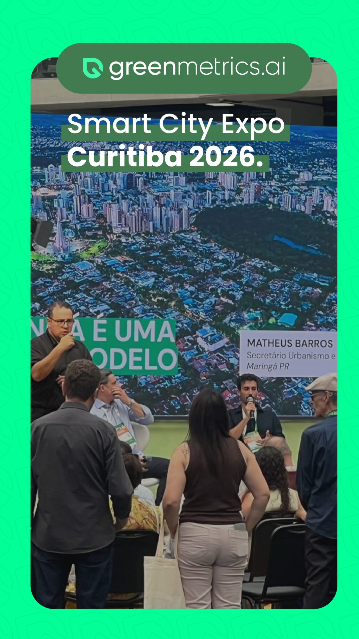 Ainda processando tudo o que vivemos na @smartcityexpocuritiba ⚡
Um #tbt de três dias intensos, onde tecnologia, gestão pública e inovação se conectaram na prática.
Mais do que apresentar soluções, tivemos a oportunidade de discutir um dos maiores desafios das cidades hoje: antecipar riscos, otimizar decisões e tornar a gestão mais inteligente e responsiva.
A Greenmetrics nasce exatamente com esse propósito: transformar dados em ação, ajudando municípios a monitorar, prever e agir com precisão.
Curitiba, obrigado pela troca, pelas conexões e pela visão de futuro compartilhada. 🚀
#SmartCity #Greenmetrics #InovacaoPublica CidadesInteligentes DefesaCivil Tecnologia