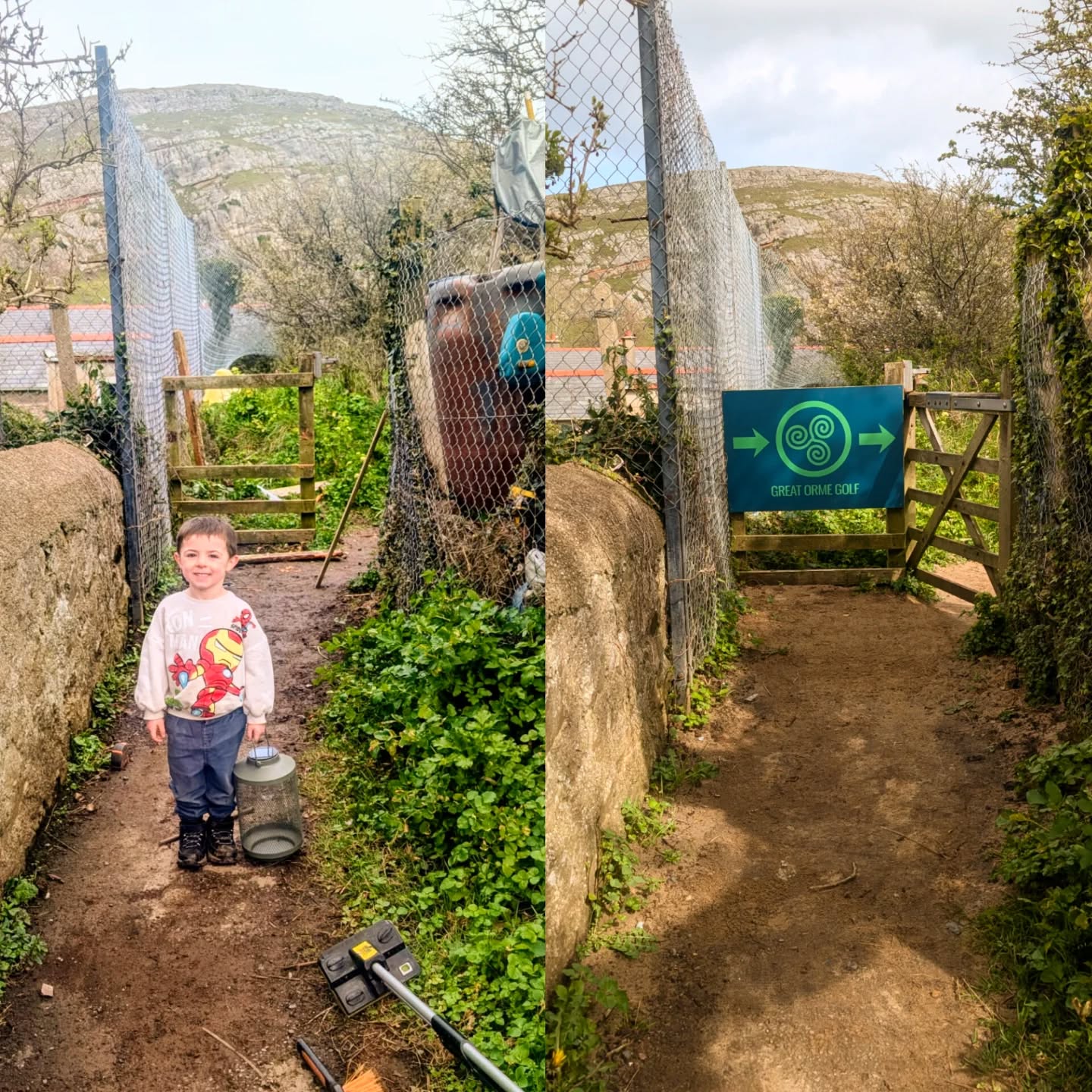 Improving the course one corner at a time. New signage and Iago helped improve drainage, this route is now smoother and drier for everyone 🏴