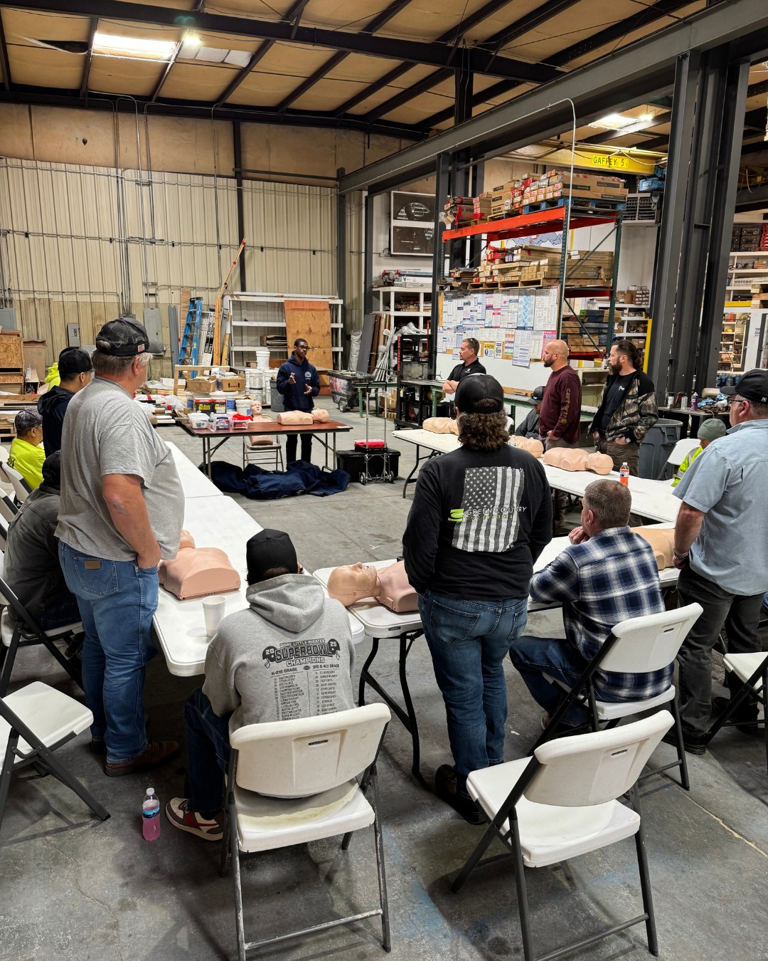 Our team recently completed CPR training to ensure we’re prepared for the moments that matter most. On the job site, quick action can make all the difference, and having trained professionals on hand adds an extra layer of protection for our team, partners, and clients.
CPR training empowers our crew with the confidence to respond in emergencies, reduces risk on-site, and reinforces a culture where everyone looks out for one another.
Green Country Interiors - Committed to Safety