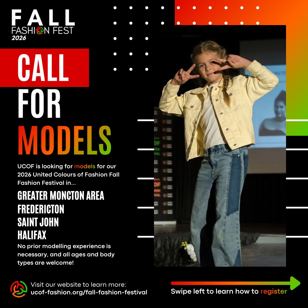 Hey Atlantic Canada,
Are you in the Greater Moncton Area, Fredericton, Saint John, or Halifax and passionate about fashion and celebrating diverse cultures? United Colours of Fashion (UCOF) is recruiting models for our 2026 Fall Fashion Festival.
No prior modeling experience? No problem! All ages, sizes, and body types are welcome to strut the runway and represent amazing designers from ethnocultural communities this fall.
🔗 Ready to shine on the UCOF runway? Head to the UCOF website to learn more and sign up (link in bio)!
Know someone perfect for the runway? Tag them below and let them join the show!
#ucof2026 #explore #callformodels #ucoffallfestival2026 #ucofcanada