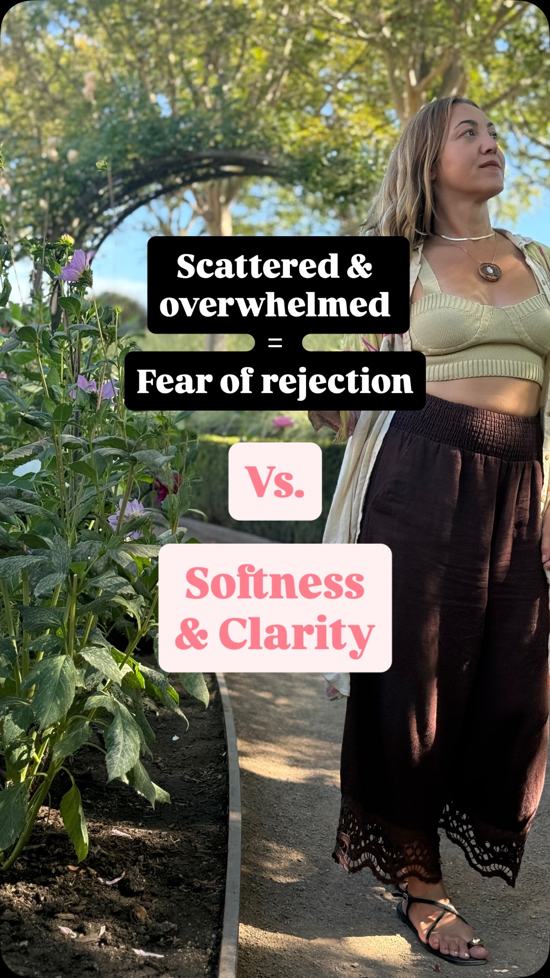 I just worked with a client. She had been struggling with feeling scattered in her energy. And unclear about her niche.
We found deeper the fear of rejection. When allowed to be herself, and real, she could be rejected & abandoned.
Huge freeze in her body.
As she disentangled from that as her only truth, softness and clarity opened up!
Do you feel fear of commitment in your life? Do you feel something is blocking your clarity & receiving? Let me know, I have some resources to share! Drop an emoji!