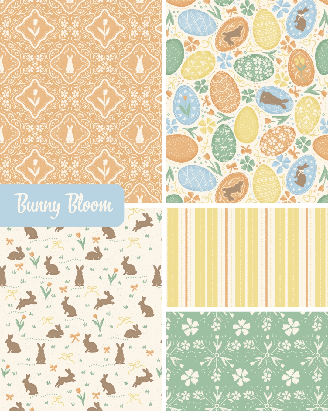 Bunny Bloom 🐰 Still in love with this pastel spring color palette!
Available for licensing at @advocateart01
#patterndesign #artlicensing #freelanceillustrator