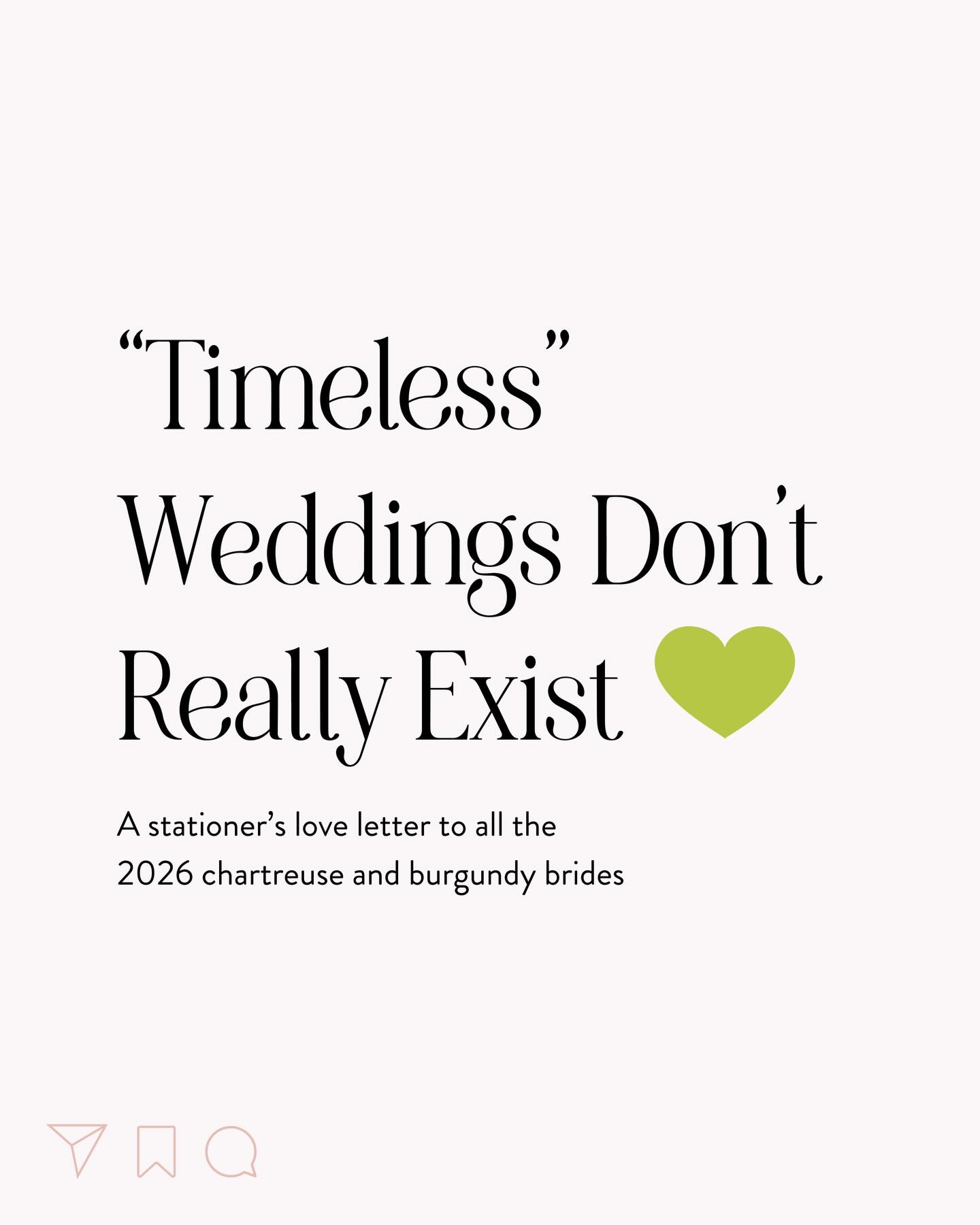 A love letter to all the chartreuse and burgundy brides 💌