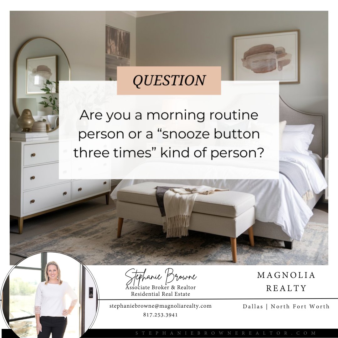 Rise and shine... or hit snooze a few times? ☀️😴
Are you the type to start your day with a full routine, or do you prefer a quick dash out the door? Which one sounds more like you? Let us know in the comments!
#morningroutine #homeinspiration #alarmclock