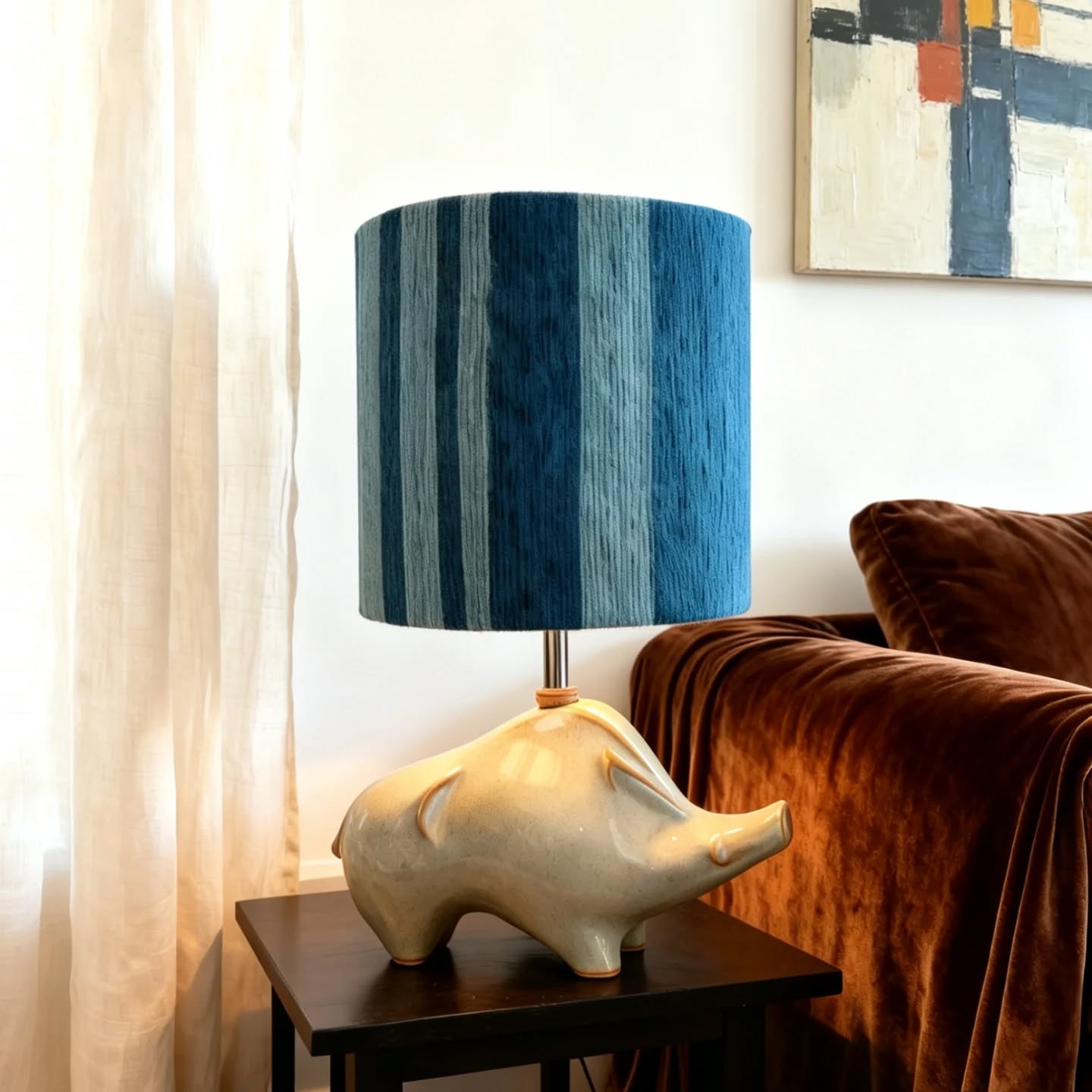 A quiet corner, a soft glow, and the feeling of finally being able to slow down.
This lamp brings a gentle calm into your space — the kind that makes evenings feel softer, and home feel more like a place to rest. The cool blue tones of the shade paired with the smooth ceramic base create a peaceful balance, like a breath of fresh air after a long day.
Detail
Total dimensions: W 22 x H 33.5 cm
Fitting: E27
Price: 3,500 THB
DM to order or Visit our website and explore more details: www.pineandtides.com
Worldwide shipping
Every lamp you see here is one of a kind, with only a single piece available.
—
มุมเล็ก ๆ ที่เต็มไปด้วยความสงบ แสงนุ่ม ๆ ที่ทำให้คุณได้พักใจหลังจากวันที่ยาวนาน
โคมไฟชิ้นนี้ช่วยเติมบรรยากาศที่ผ่อนคลายให้กับบ้านของคุณ โทนสีน้ำเงินฟ้า ผสมกับฐานเซรามิกเนียนเรียบ ให้ความรู้สึกเย็นสบาย เหมือนได้พักหายใจลึก ๆ ในพื้นที่ของตัวเอง
#oneofakindlamp #homedecor #โคมไฟ #pineandtideshome #lamp