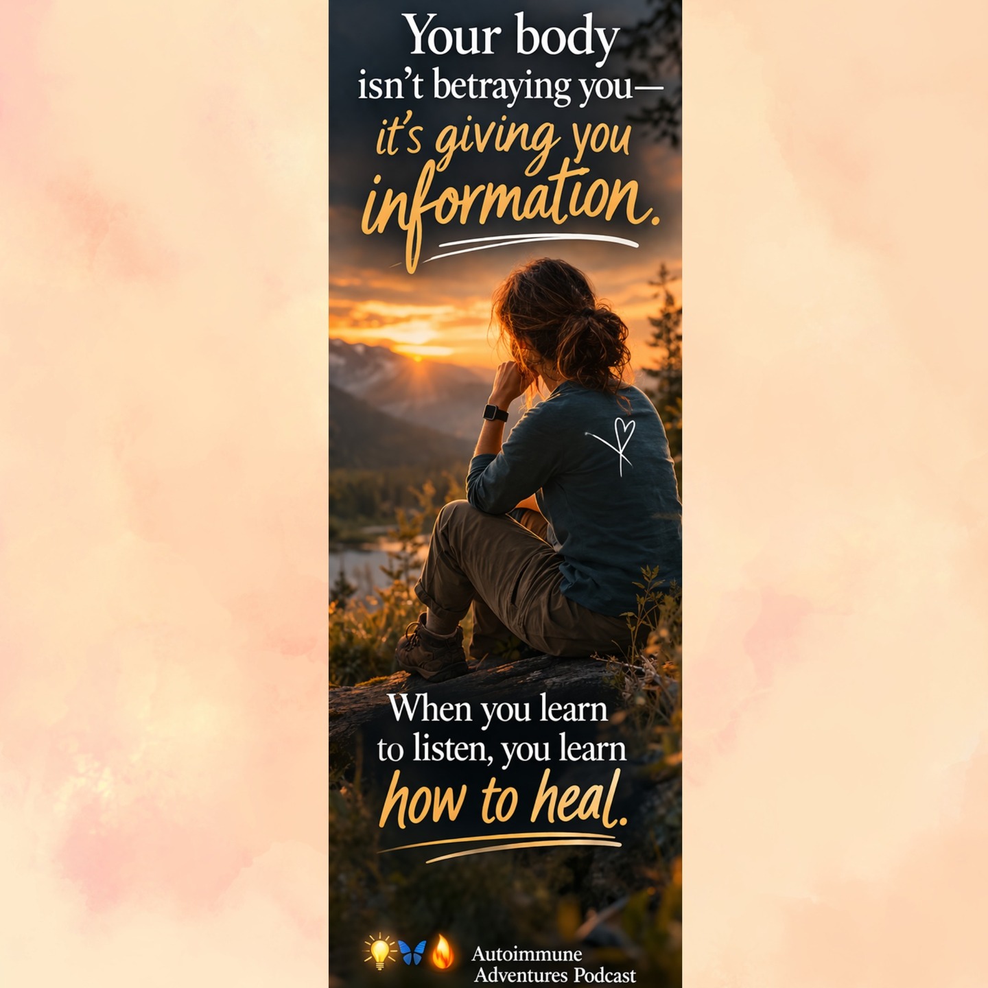 What if your body isn’t betraying you?
One of the most difficult experiences in chronic illness is the feeling of disconnection from your own body.
Symptoms feel unpredictable.
Signals feel confusing.
Trust begins to erode.
Antoinette Lee offers a different lens:
What if the body isn’t betraying you—
but communicating with you?
This shift—from opposition to interpretation—can fundamentally change the healing process.
It invites curiosity instead of frustration.
Awareness instead of resistance.
And often, that is where meaningful progress begins.
🎧 Listen to the full episode
🔗 www.autoimmuneadventures.com
#MindBodyConnection #ChronicIllnessHealing #Awareness #AutoimmuneAdventures #Health