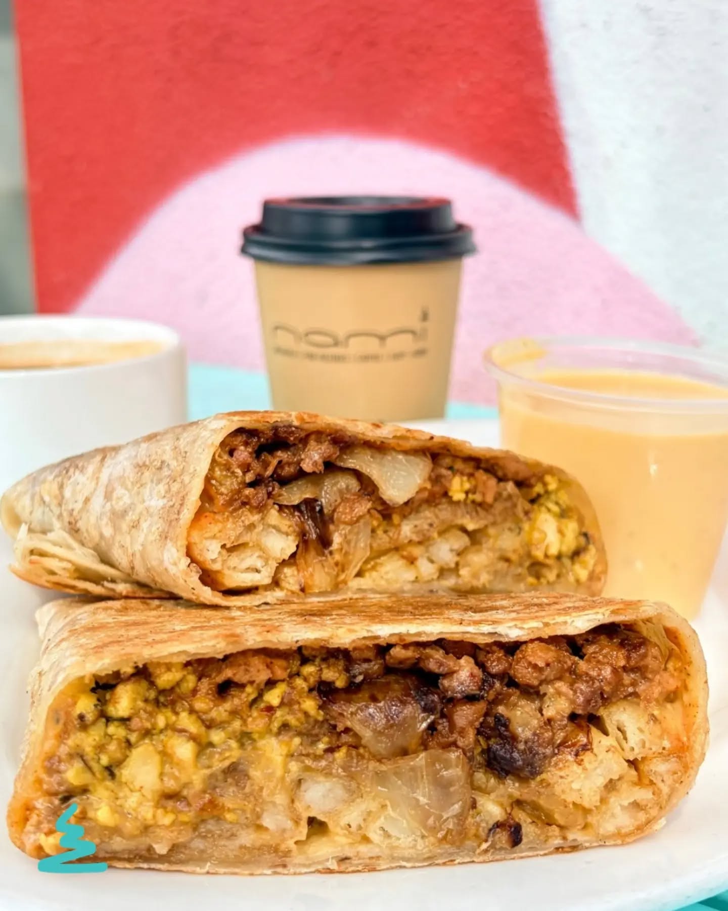 The French taco
Happening this Saturday (4/18) for #namiBreakfast
It's @thatvegansocial Brunch too!
Savory ground beef and organic tofu scramble, with caramelized onions, spicy mojo sauce, @fritesstreet hand cut fries, and a drizzle of EZ Cheese folded and grilled to perfection.
Yum!
Breakfast is happening Monday-Saturday 7am-10:30am
🌯 Select burritos till 2pm
#alwaysvegan