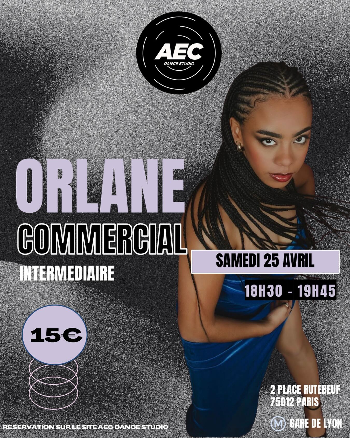 💥HIP HOP COMMERCIAL AVEC ORLANE💥
Samedi 25 avril 18h30
Niveau intermédiaire
AECDANCESTUDIO
2 place rutebeuf, 75012 PARIS
Inscriptions sur aecdancestudio.com
Lien dispo en bio
#hiphopparis #commercialclass #danseparis
