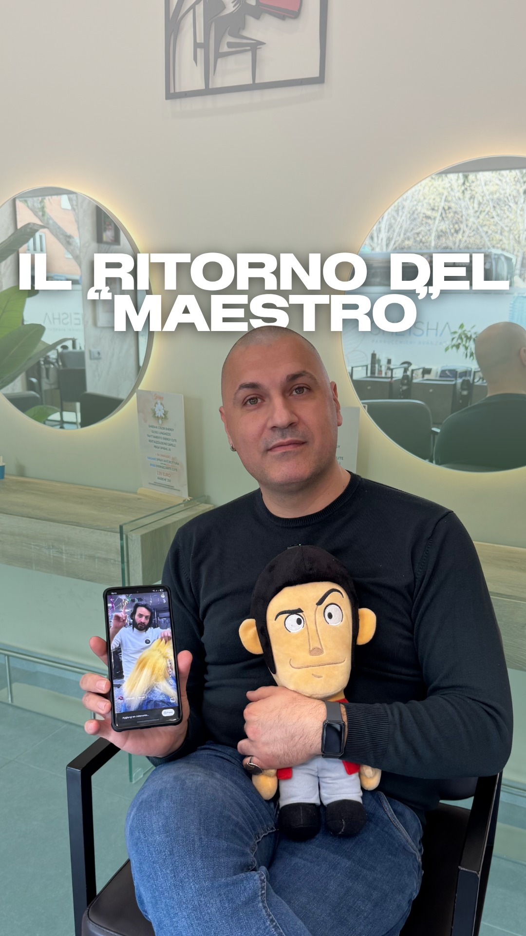Ed ecco ritornato il nostro maestro! 😅
🎥 @diecixcentoagency
#gheisha #hairspa #capelli #capellilunghi