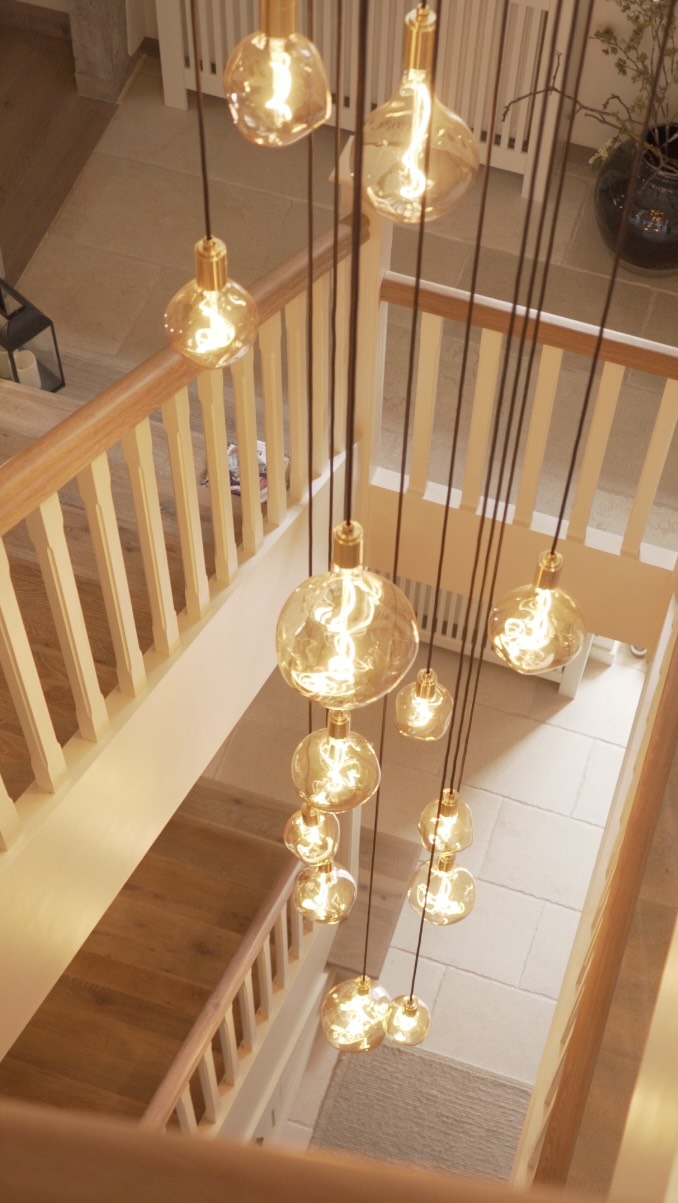 When a country home glows from the inside, coming home in the evening from a long day gone is even more rewarding.
Using lighting from Authentage filled my requirements of having a modern yet hand formed bronzed lighting that fit seamlessly into this Fachwerkhaus's bones.
@authentage_official
The hand formed globe pendants that light the stairwell give a befitting yet exciting glow.
.
.
.
.
#InteriorInspiration #CreativeEnergy #NatureInspires #EquestrianLiving #FarmhouseRenovation #CountryHouseDesign #InteriorArchitecture #WellbeingAtHome #LifestyleDesign #JannetButzinger #BerluxMedia