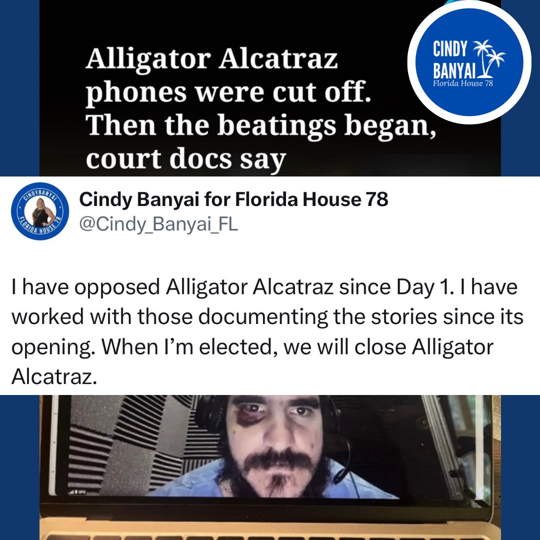 When we Take Back Tally, we’re closing Alligator Alcatraz and ending 287g. The cruelty and inhumanity will stop. #hd78 #takebacktally #noshit #fortmyers