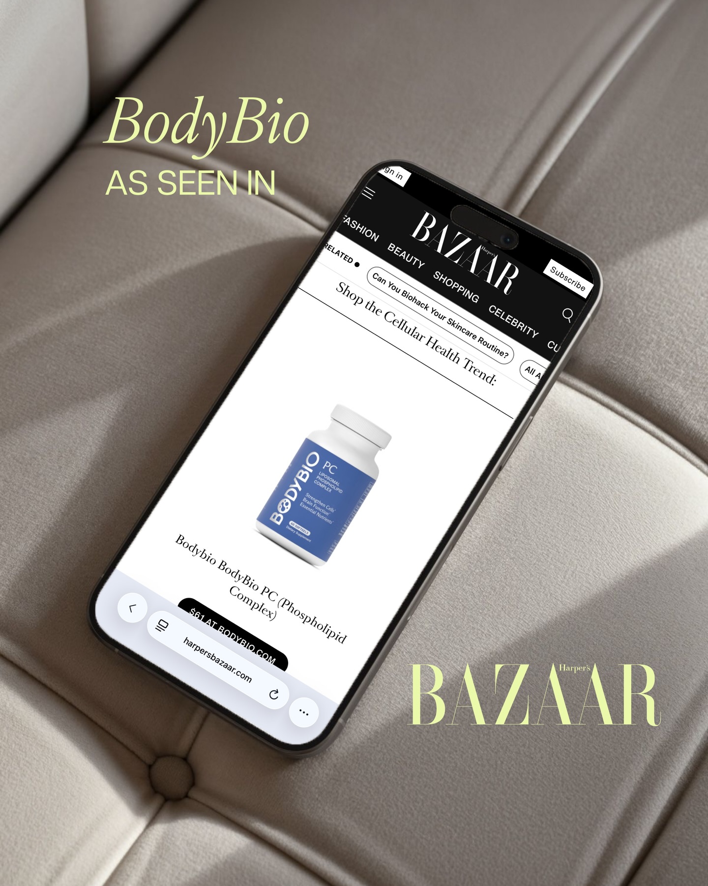@bodybio via @bazaaruk
Cellular health isn’t a trend, it’s the foundation. @jesskane breaks down what’s actually happening inside your 37.2 trillion cells, and why understanding them gives people a new framework for healing.
Article by @laurencunningha.m