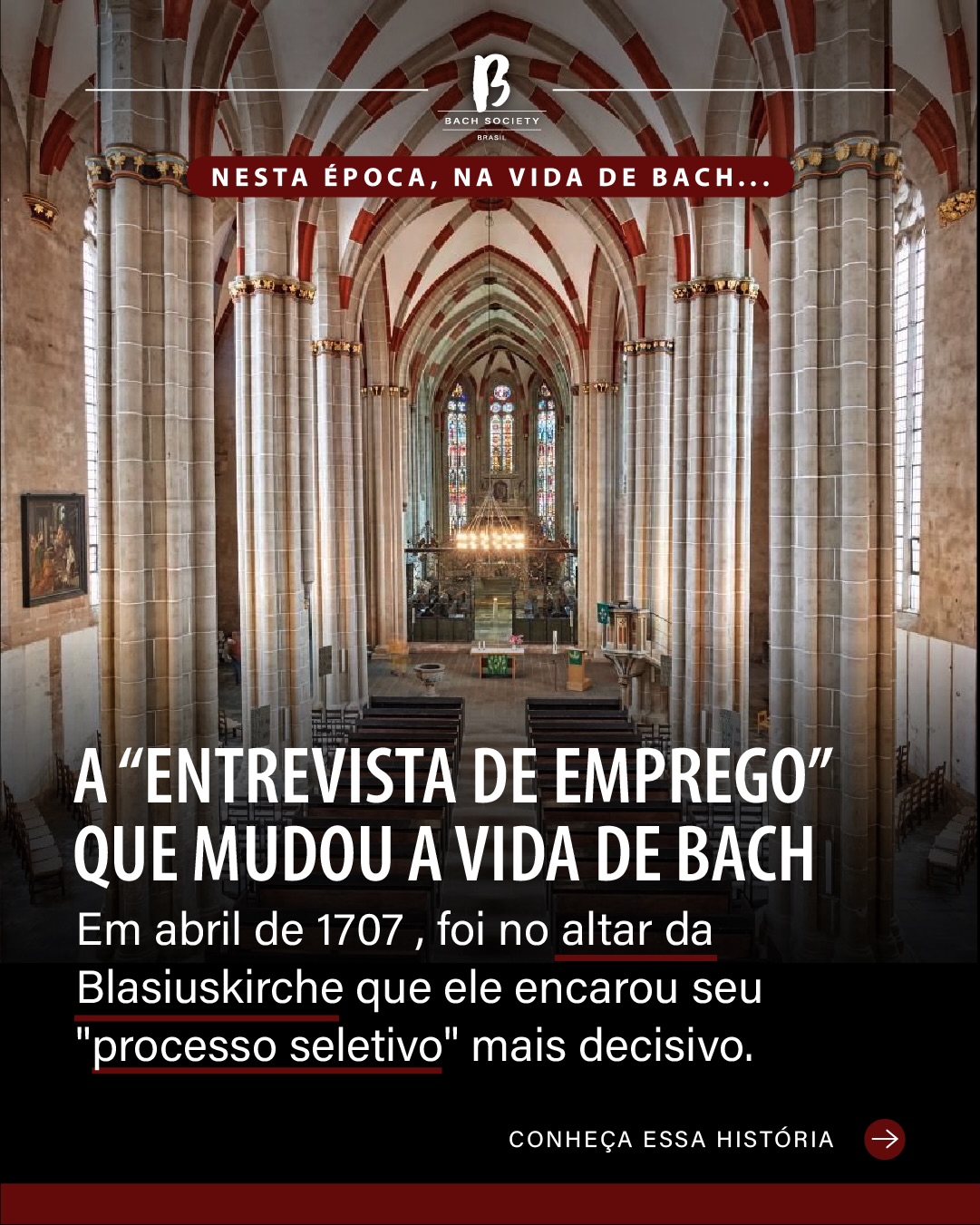 O cheiro de fumaça ainda estava no ar quando Johann Sebastian Bach assumiu o órgão da Blasiuskirche, após uma audição de emprego desafiadora. 🏛️💨
Mühlhausen estava em ruínas após um incêndio devastador. No Domingo de Páscoa de 1707, a cidade esperava consolo, mas o que recebeu foi uma declaração de princípios. Bach, aos 22 anos, não veio para ser apenas mais um funcionário; ele veio para implementar seu Endzweck: o objetivo final de uma “música sacra bem regulada”.
No nosso blog, mergulhamos neste drama, em seu primeiro casamento e no manifesto que Bach “escondeu” em sua carta de demissão.
🔗 Link na bio para ler o artigo e assistir à animação Bach: The Animated Series (@bach.the.animated.series), do criador Peter Fielding (@p_fielding).
#BachSocietyBrasil #BachReal #Muhlhausen #MusicaBarroca #bach bachtheanimatedseries jsbach bachbrasil emprego
