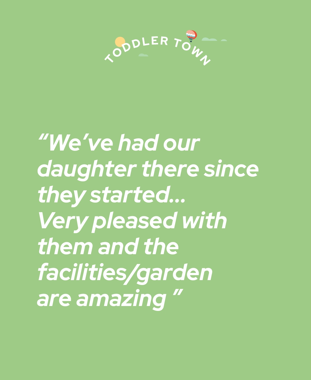 💛 What our parents say means everything to us 💛
We’re so grateful for the kind words shared by our families. It’s a privilege to be part of your children’s early years journey, and we love that you love ToddlerTown as much as we do 🌟