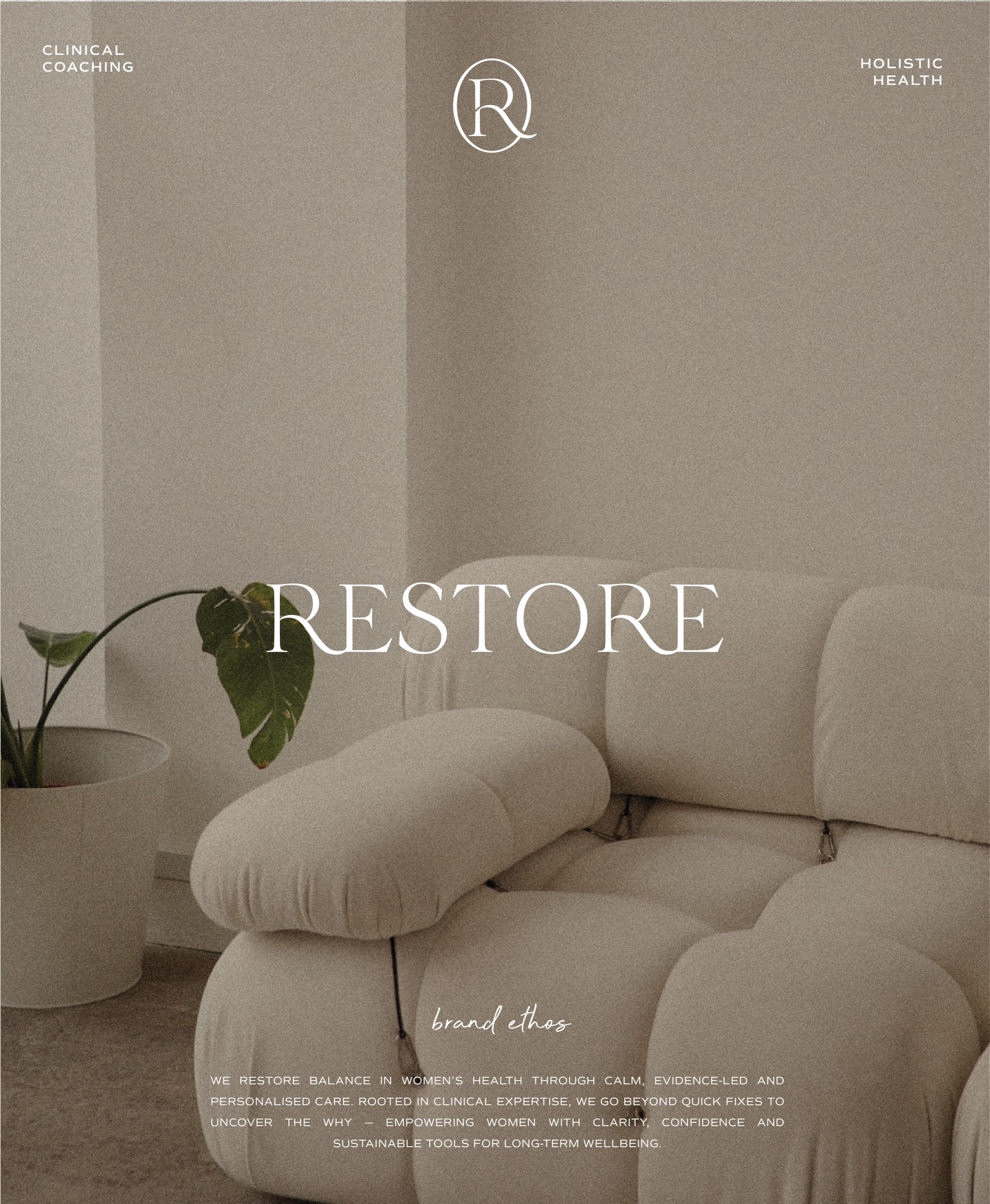 Introducing Restore 🤍 A calm, earthy direction for women’s health 🧘🏼🌱🥑
With Restore, the focus was on creating something minimal yet meaningful. Soft earthy tones paired with a warm, natural palette to reflect a sense of balance and calm. 🫶🏻
Every detail has been thoughtfully considered throughout the design process, ensuring everything feels cohesive and intentional.
I’ve loved bringing this vision to life and seeing all the pieces come together 🥹🤎
.
.
.
.
.
.
#brandidentitydesign
#logodesigneruk
#brandingforwomen
#wellnessbranding
#minimalbranding
