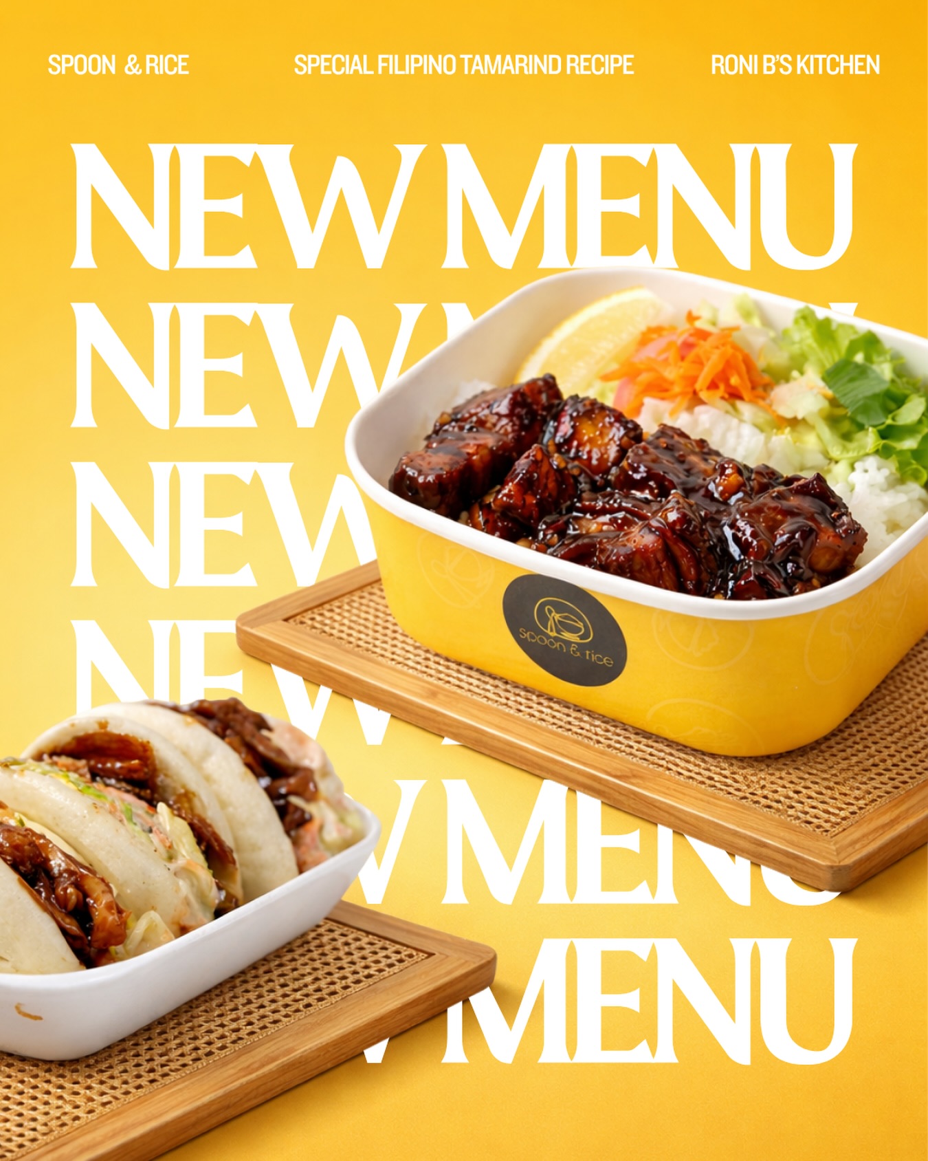 New limited menu, same bold flavours 🤍🍽️
Introducing our special Filipino Tamarind recipe from Spoon & Rice x RoniB’s Kitchen — a collaboration worth craving. 🤤 @ronib_kitchen
Soft launch in Willesden on April 15 and in Wembley on April 20 — all items' information and prices available in store. 😉
#fyp #viral #spoonandrice #ronibskitchen #filipinofood