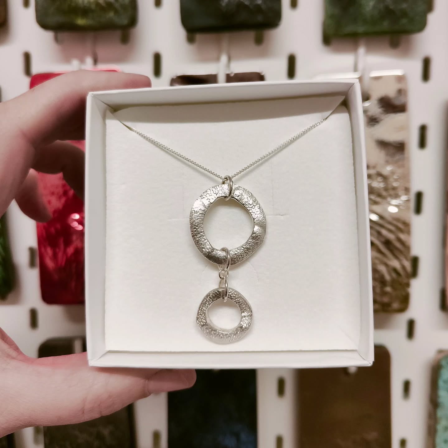 Something unique and different. Too organic nose print texture circles hanging as a statement necklace. Keeping those furry ones close when they can no longer be here.
Made in solid sterling silver.
#petjewellery