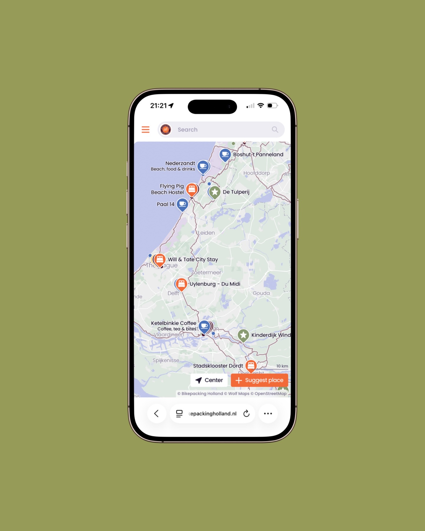 Got a favourite restaurant or a must-see spot in the Netherlands?
Help us build the ultimate bikepacking map 🗺️ and suggest your favourite place.
Besides our hostel partners, we’re also looking to collaborate with restaurants, cafés and other great spots to feature on our map. Together we can help everyone discover the best of the Netherlands. 🧡
Interested in a collaboration? Get in touch via info@bikepackingholland.nl 📩