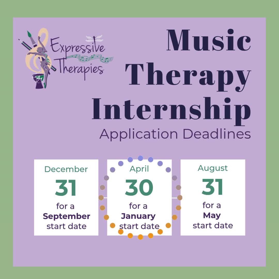 Calling all future Music Therapists! Our internship application deadline for a January start date (2027) is quickly approaching - you have until April 30th to submit all required materials to be considered for an internship position.
Visit expressivetherapies.net>about>careers & internships for more information!
#expressivetherapiesllc #musictherapyinternship #musictherapy