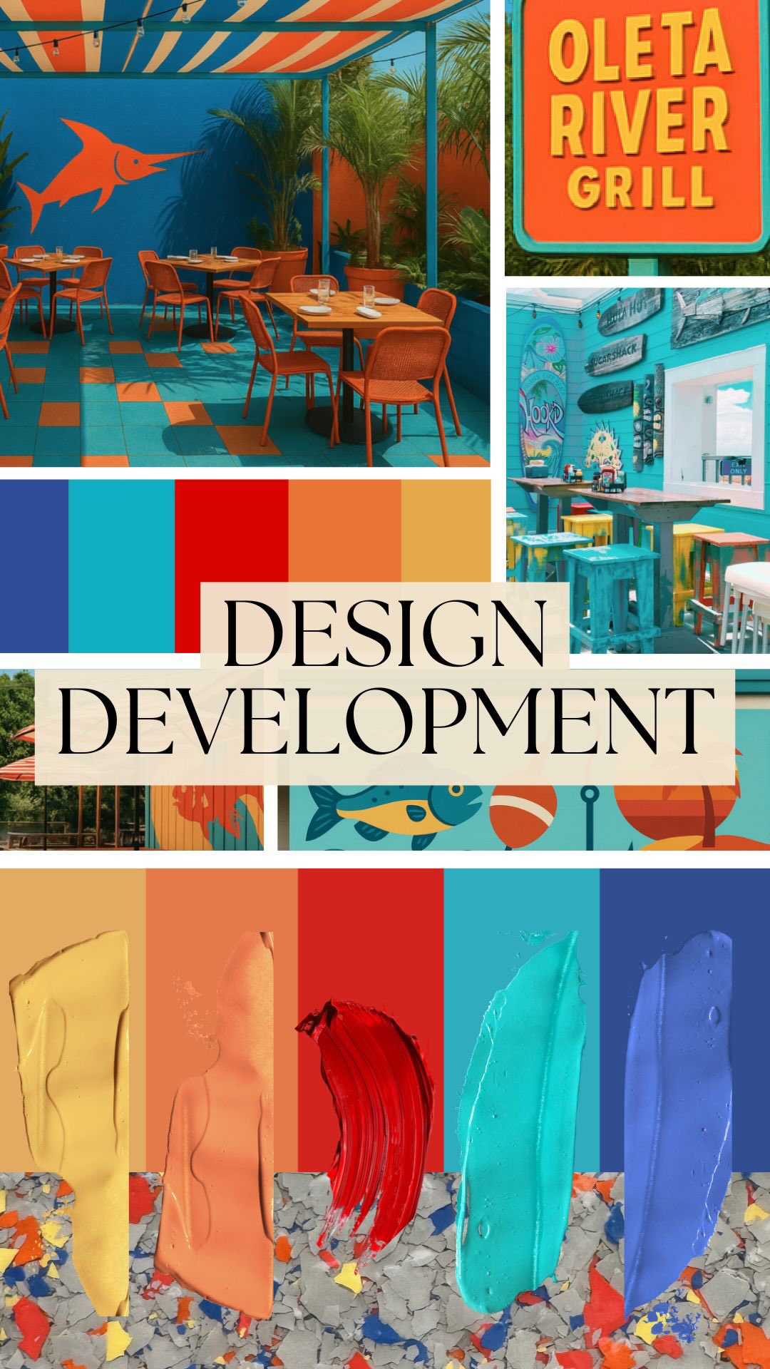 Design development is where imagination meets innovation, ensuring our vision translates perfectly into the real world. Every element, from the custom furniture to the vibrant wall murals, is meticulously planned during this phase.
#interiordesign #hospitalitydesign #miamirestaurant #restaurantdesign #oletariverstatepark