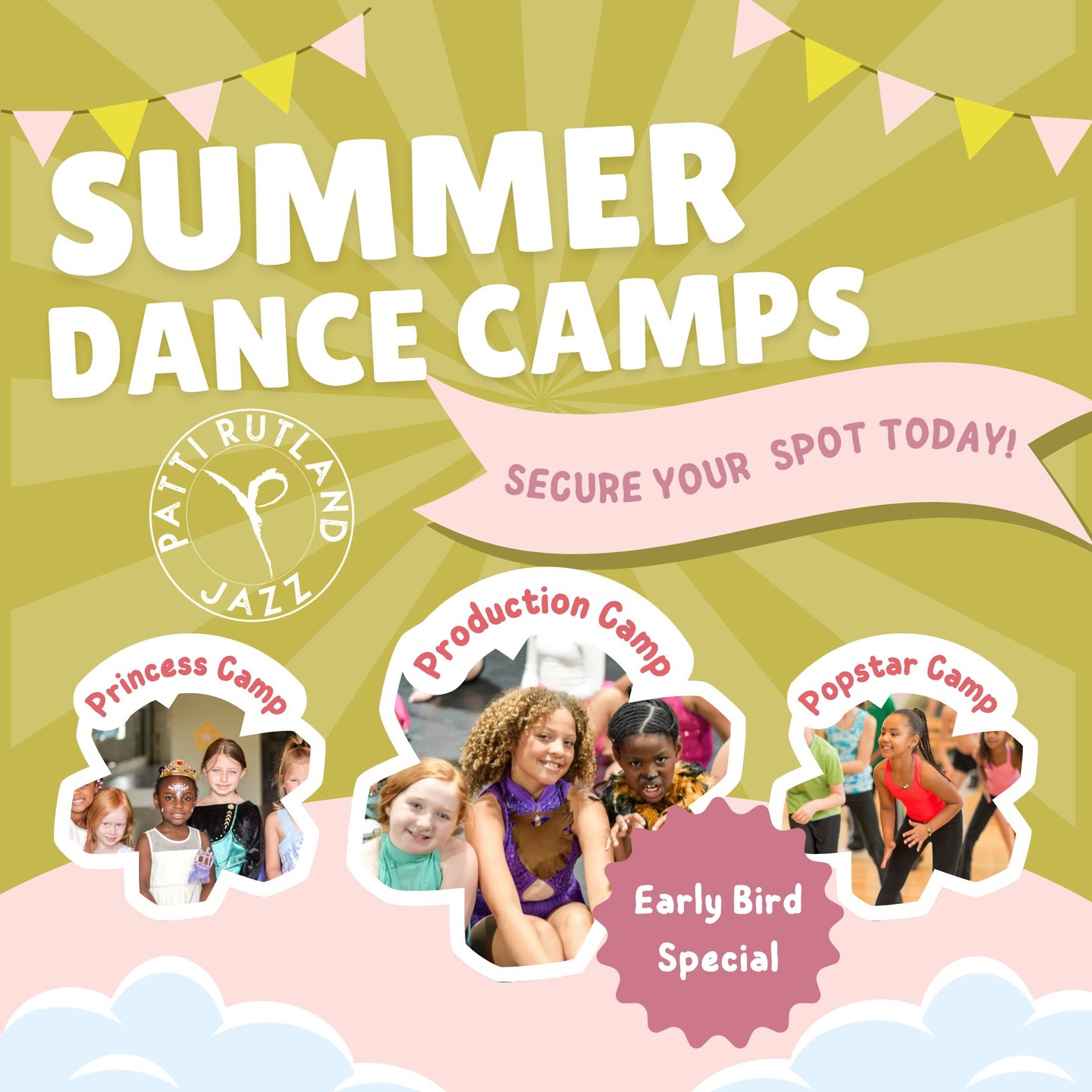 Summer is Coming to PRJ ☀️
Summer at PRJ is almost here, and we’ve got something for everyone.
Princess Camp
Production Camp
Popstar Camp
Whether your dancer loves dressing up, creating their own show, or dancing to their favorite music, there’s a place for them this summer.
Spots fill quickly, so don’t wait too long to grab yours. Click our link in the bio to register!
#pattirutlandjazz #prj4ever #SummerAtPRJ #DanceCamp #PRJFamily
