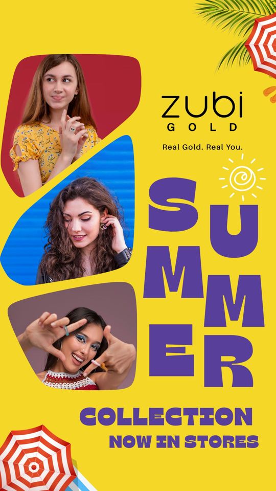 Turn up the sunshine, turn on the sparkle ✨
Zubi Gold’s summer collection is all about light pieces that shine as bright as you. ❤️
Visit us at - @centresquarekochi @m5ecity_mall
#ZubiGold #SummerGlowUp #GoldJewellery #ShineBright #LightweightLuxury #EverydayGold #SummerReady #GoldenStyle #GlowWithGold #JewelleryEdit