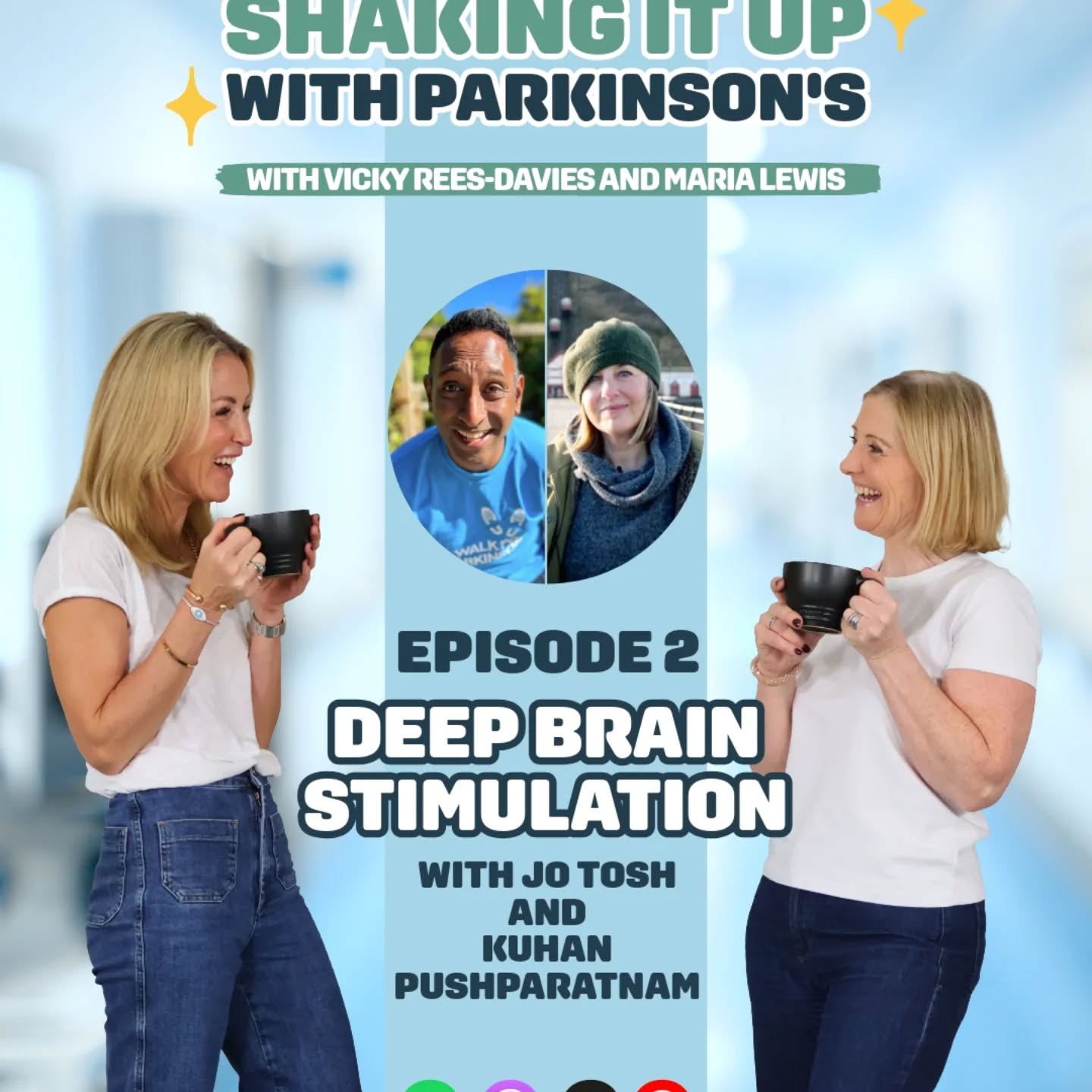 New podcast from @reachyourpeakonline and @the_fitness_mum discussing #parkinsons and #deepbrainstimulation with me and @morethanatremor from @2parkiesinpod supported by @parkinsonsuk
Catch them on @bbcradio2 today at 1pm on the @thejeremyvine show.
@bostonsci_emea