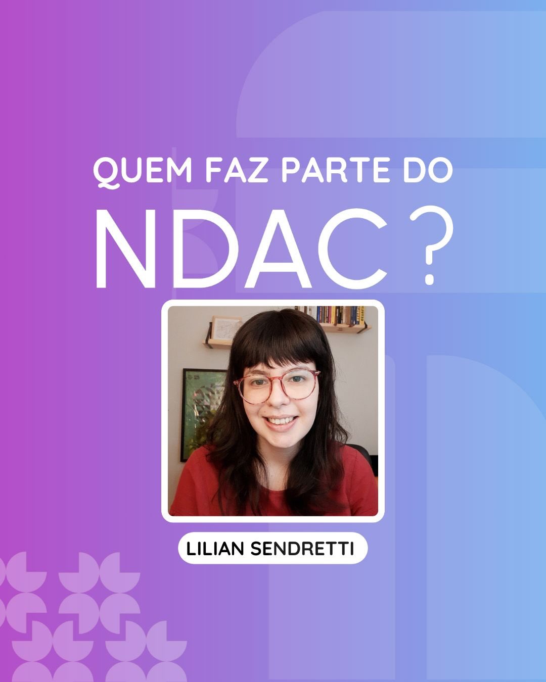 🌟 Conheça as pesquisadoras e pesquisadores do NDAC 🌟
Hoje é dia de apresentar a Lilian Sendretti, integrante do Núcleo de Democracia e Ação Coletiva (NDAC). Doutora e mestra em Ciência Política, Lilian atualmente é pesquisadora de pós-doutorado do INCT Participa.
👉 Acompanhe nossos posts e visite nosso site para saber mais sobre as pesquisadoras do NDAC