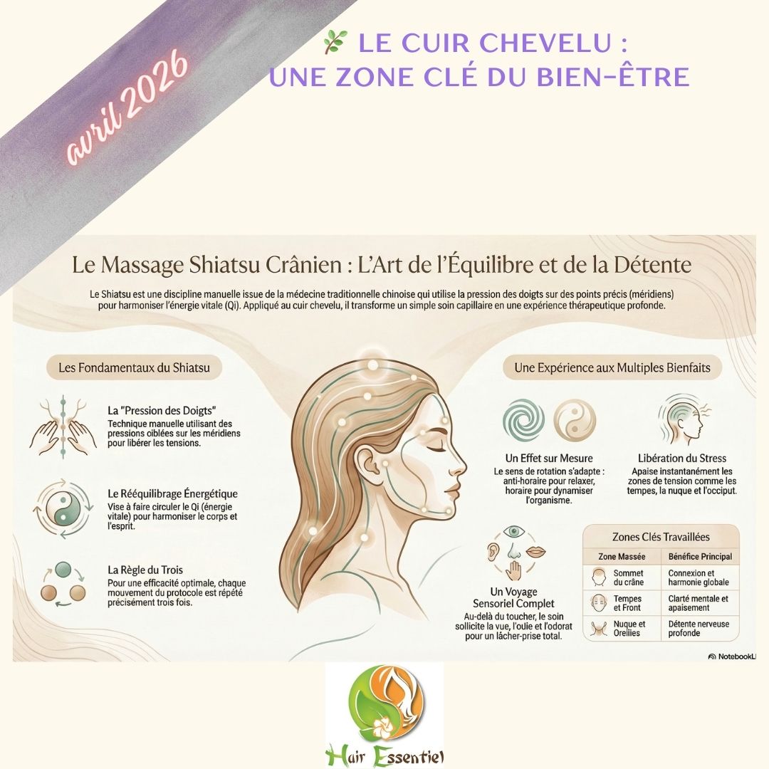 🌿 Le cuir chevelu : une zone clé du bien-être
Le cuir chevelu est une zone riche en terminaisons nerveuses
✨ Lorsqu’il est massé en douceur :
💆♀️ les tensions diminuent
💆♀️ la circulation s’améliore
💆♀️ le mental se calme C’est pour cela que quelques minutes de massage peuvent transformer complètement votre état intérieur 🌿 #CuirChevelu #MassageBienÊtre #HairSpa #Détente #HairEssentielChalon