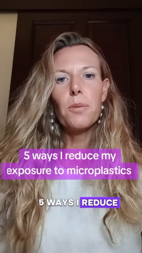 Microplastics may be associated with thyroid problems and other hormonal imbalances. These are 5 ways I reduce my exposure to microplastics on a daily basis. #microplastics #thyroid #thyroidproblems #thyroidfunction #healthylifestyle