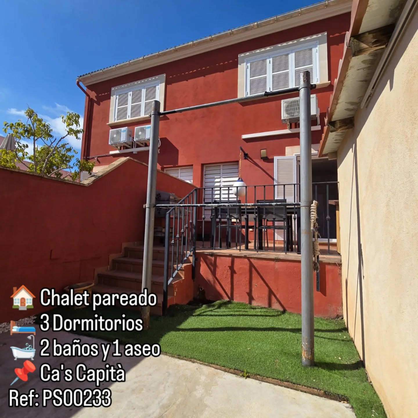 Vivienda luminosa, distribuida en dos plantas, con espacios pensados para disfrutar del día a día.
Ideal para quienes buscan tranquilidad sin renunciar a la cercanía de la ciudad.
#prestigespain #inmobiliariasmallorca #realestatemallorca #casasconencanto #marratxi