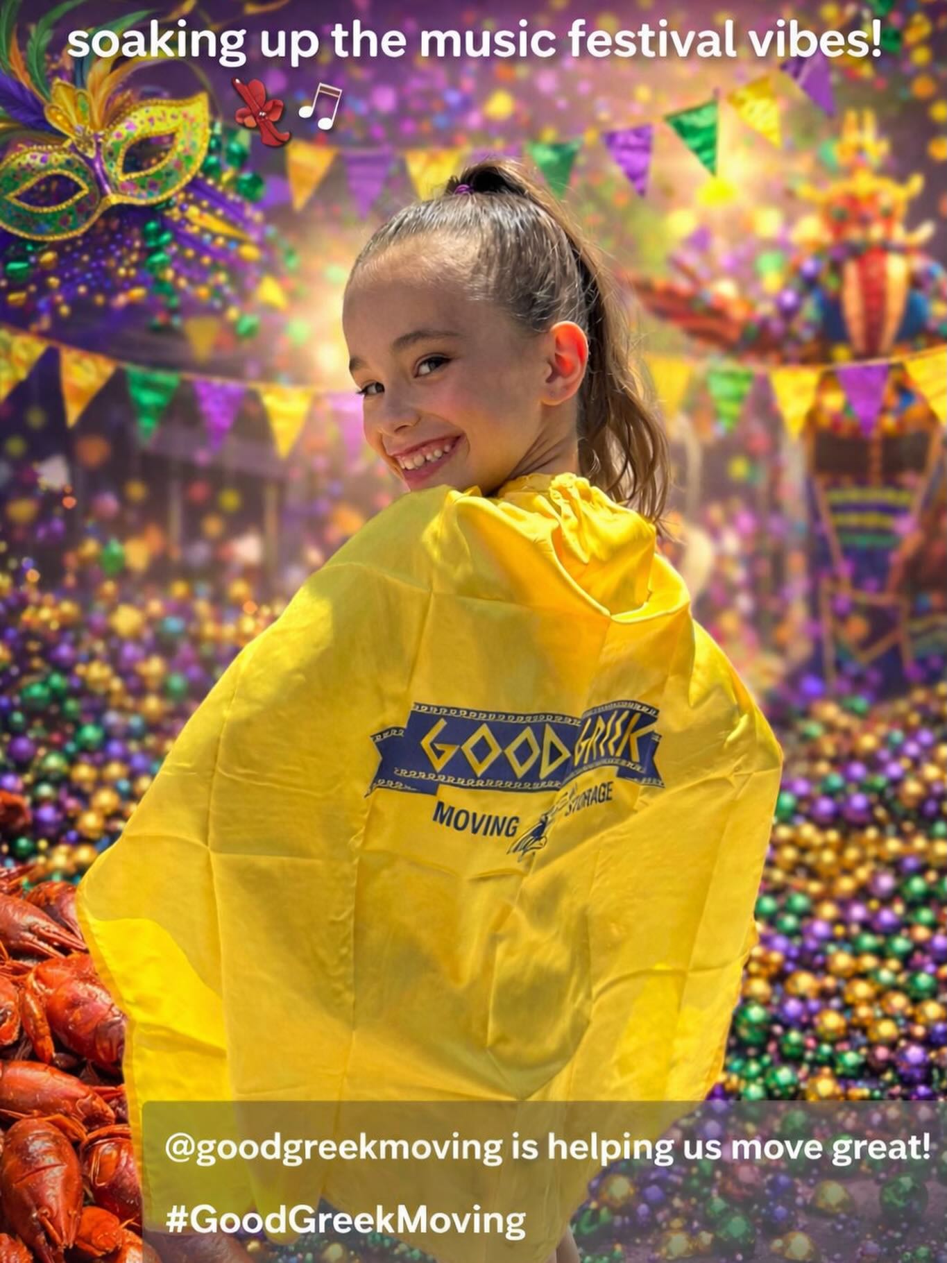 Enjoying catching crawfish and soaking up the music festival vibes! 🦞🎶
@GoodGreekMoving keeping us moving all day!
@cajuncrawfishmusicfest