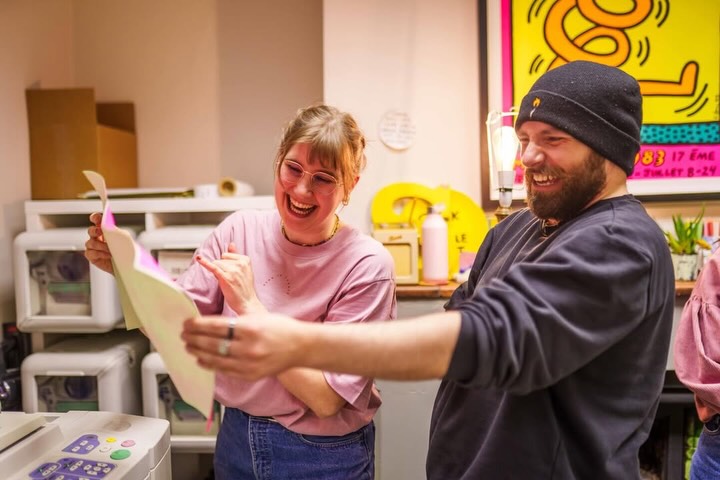 Fantastic scenes from the first risograph workshop at Swan Hill Studios, hosted by @hopefully_made and led by @becky.rawlins.design ✨
Don’t miss the next session on 8th May, you can book via Hopefully Made’s bio.
Thanks for capturing it all @highlyflammable.studio
For all risograph enquiries, contact @aaaaaahriso