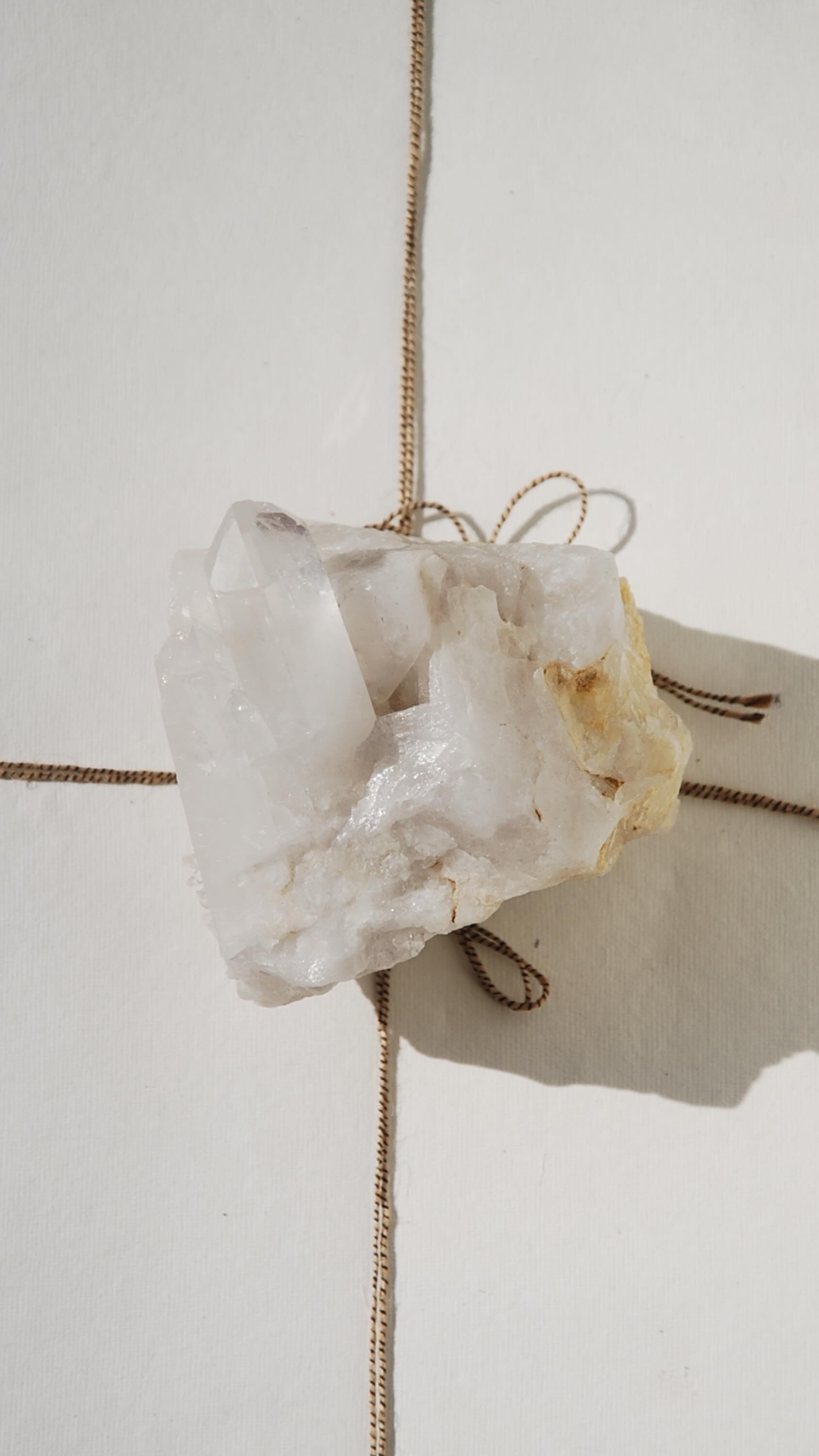 the “master healer” 🤍
Clear Quartz adapts, amplifies, and aligns with any intention it is given.
this natural formation combines the expansive energy of a cluster with the focused clarity of a point; radiating energy outward while also directing it with purpose, making it especially powerful for both personal intention and spatial harmony.
explore the Velvet Aura collection now ✨