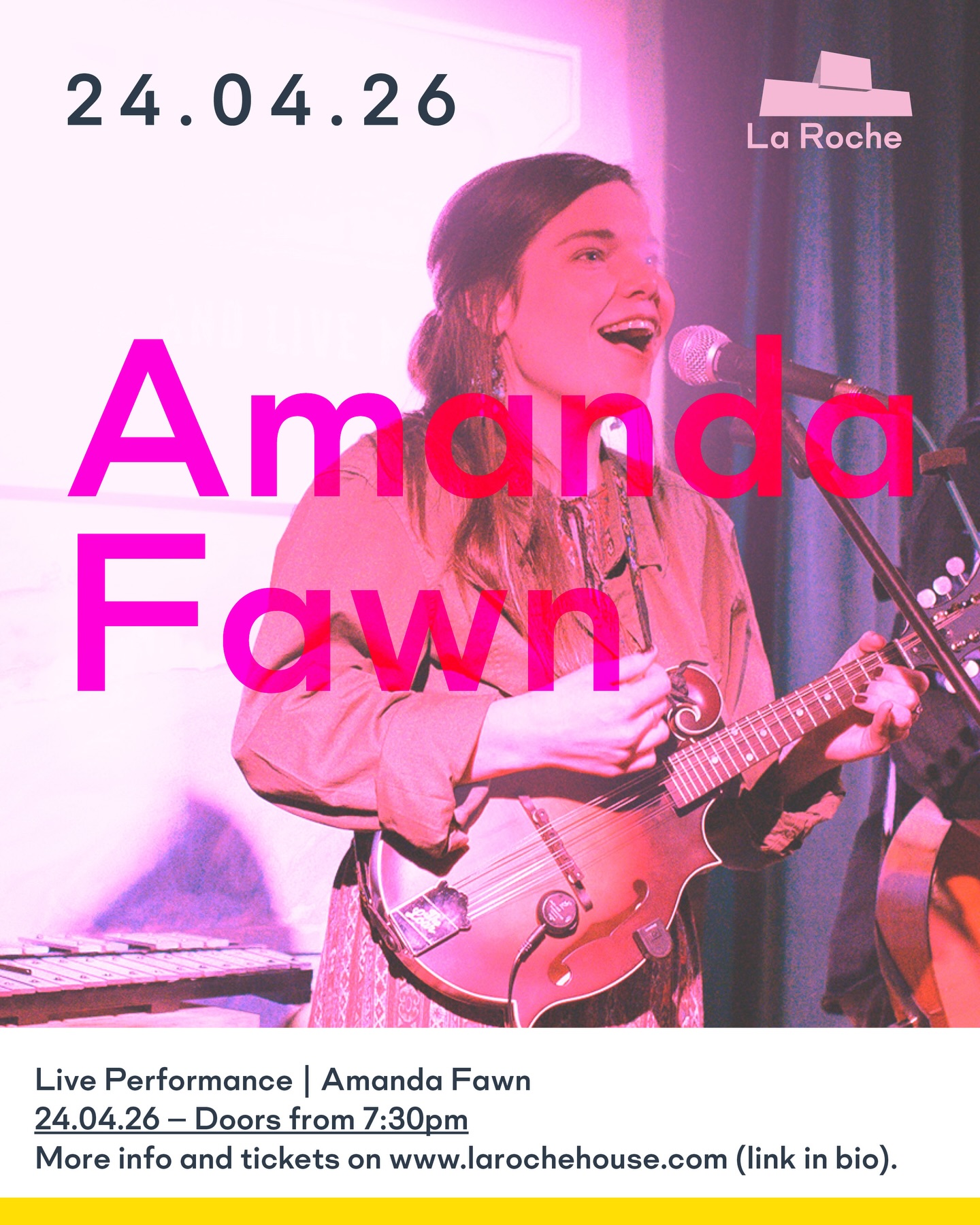 We’re excited to welcome Amanda to La Roche on 24th April (doors from 7:30pm). It’s a seated gig with complimentary drink. Link in bio for tickets and more info x
“Amanda Fawn is fast on the rise...” (Our Belfast Music, Sept 2025)
Hailing originally from Philadelphia & living on the island of Ireland, Amanda’s music beautifully bridges the richness of American folk heritage with the authenticity and spirit of traditional Irish music, a reflection of her transatlantic life and sound.
#belfast #events #livemusic #modernarchitecture #midcenturymodern