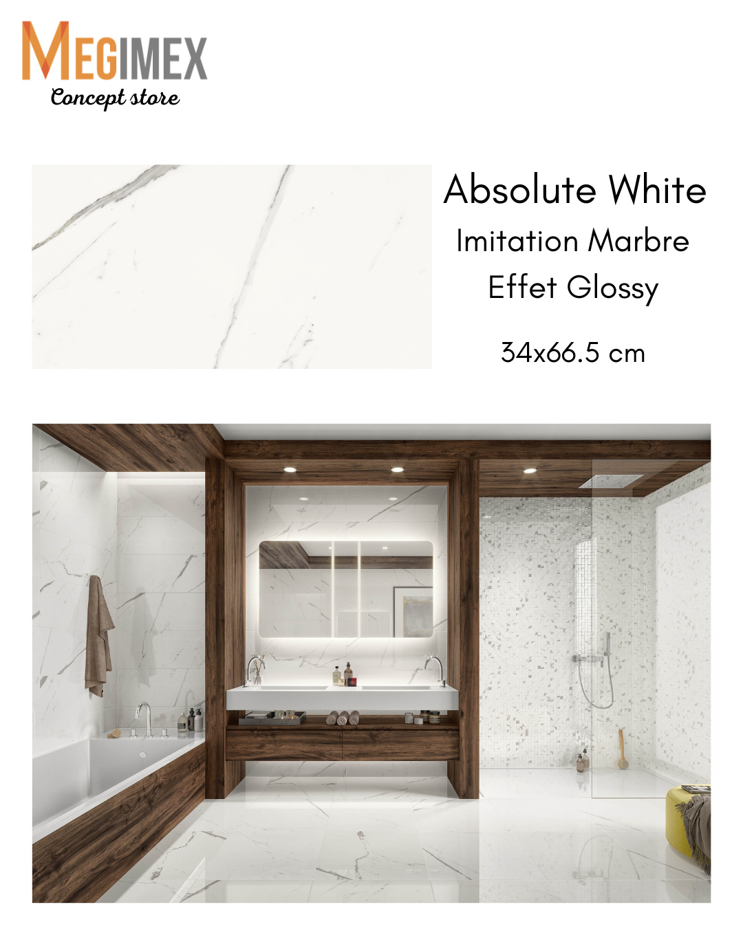 Craquez pour la faïence Absolute White en format 34x66,5 cm.
Imitation marbre au blanc éclatant et à la finition glossy qui capte la lumière pour un rendu chic et sophistiqué.
Parfaite pour habiller vos murs de salle de bain ou de cuisine et créer une ambiance moderne, épurée et raffinée.
L’alliée parfaite pour un intérieur lumineux et tendance.
Disponible dès maintenant dans notre showroom à Sainte-Marie d'Arles, Le Moule.
#Faience #Carrelage #EffetMarbre#DécorationIntérieure #DesignMaison #SalleDeBain #Cuisine #Rénovation #IntérieurChic
