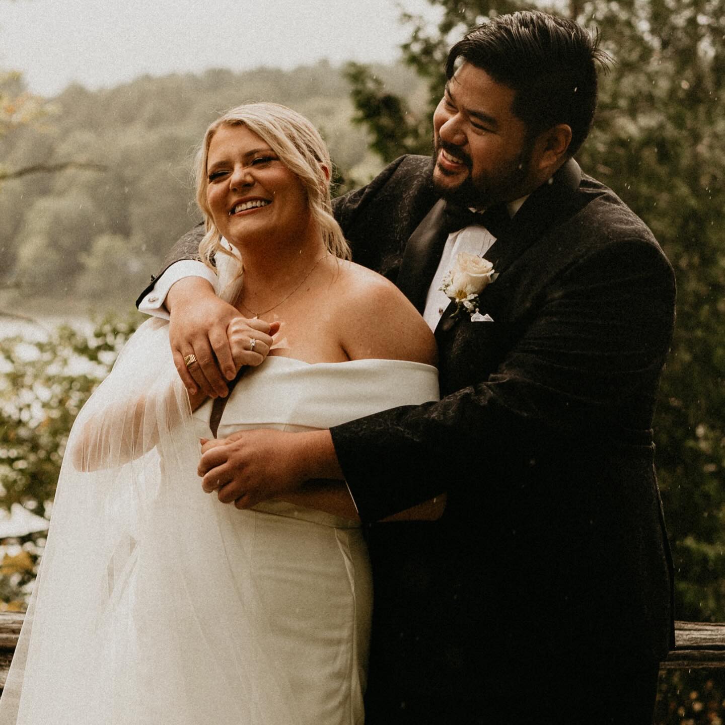 All of this rain has me thinking about all the weather I’ve seen on wedding days. I’ve seen tornados, severe thunderstorms, torrential downpours and rainbows. I’ve seen wedding guests holding down tents in windstorms and honestly, the worse the weather is, the better and fonder my memories of the day are.