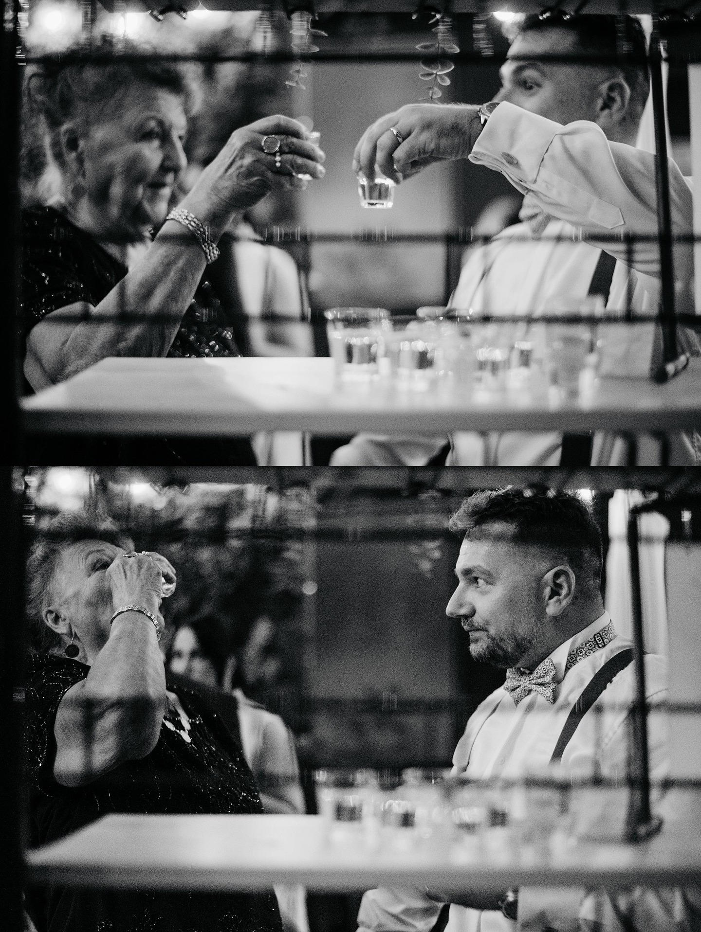 Kako se volim sakrit pa dočekat fotku!
Jedna polica sa žesticom, jedan mladoženja i mladenkina baka.
Nova sezona vjenčanja je već jako počela pa...
Živjeli mladenci!