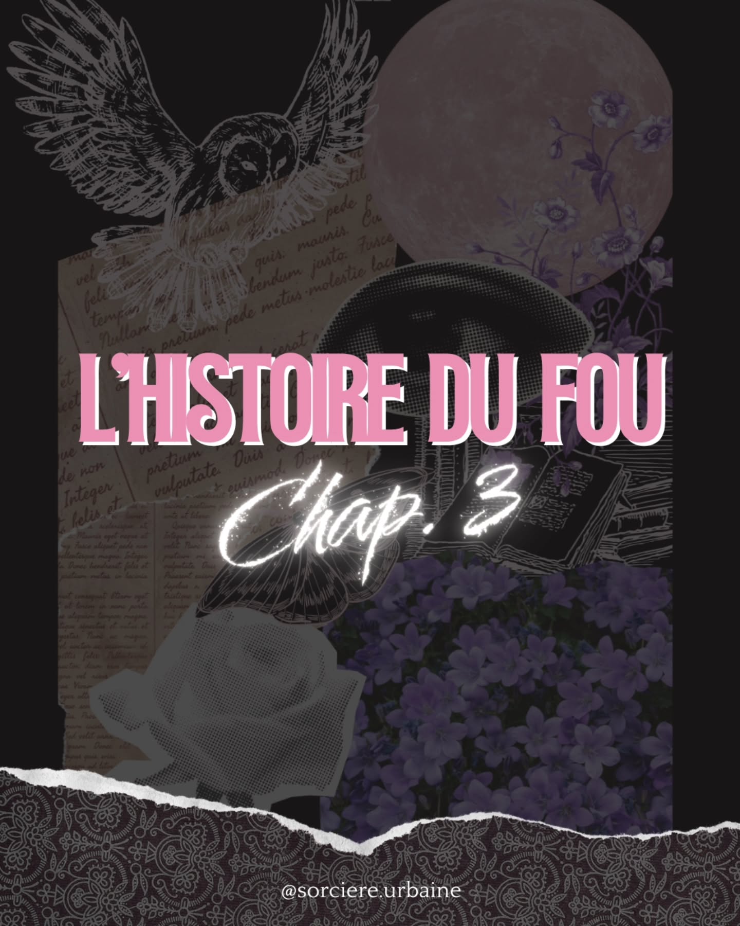 | L’aventure continue… |
À l’Institut, depuis quelques mois, je partage l’histoire du Fou aux apprenties de la Sororité Sybille. Fraîchement débarquées dans l’univers du tarot pour la plupart, j’avais l’envie de leur transmettre les leçons des arcanes autrement.
Le voyage su Fou continue ici, passant d'un arcane majeur à l'autre, d'une rencontre à une autre.
Et rendez-vous très bientôt, pour la suite de ses aventures…
Chapitre 4 - Le jardin de la Souveraine
À venir… 🌙⏳️