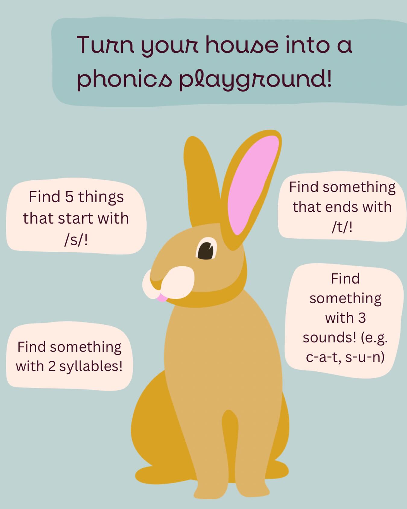 Phonics doesn’t have to be sitting at the table 👀
Try a quick sound hunt around the house instead!
Ask your child to find things that:
• start with a certain sound
• end in a sound
• have 2 syllables
• have 3 sounds
It’s a fun way to build early literacy skills while keeping it playful 👏
#eachspeechpearplum #speechpathologyaustralia #earlyliteracy #phonologicalawareness